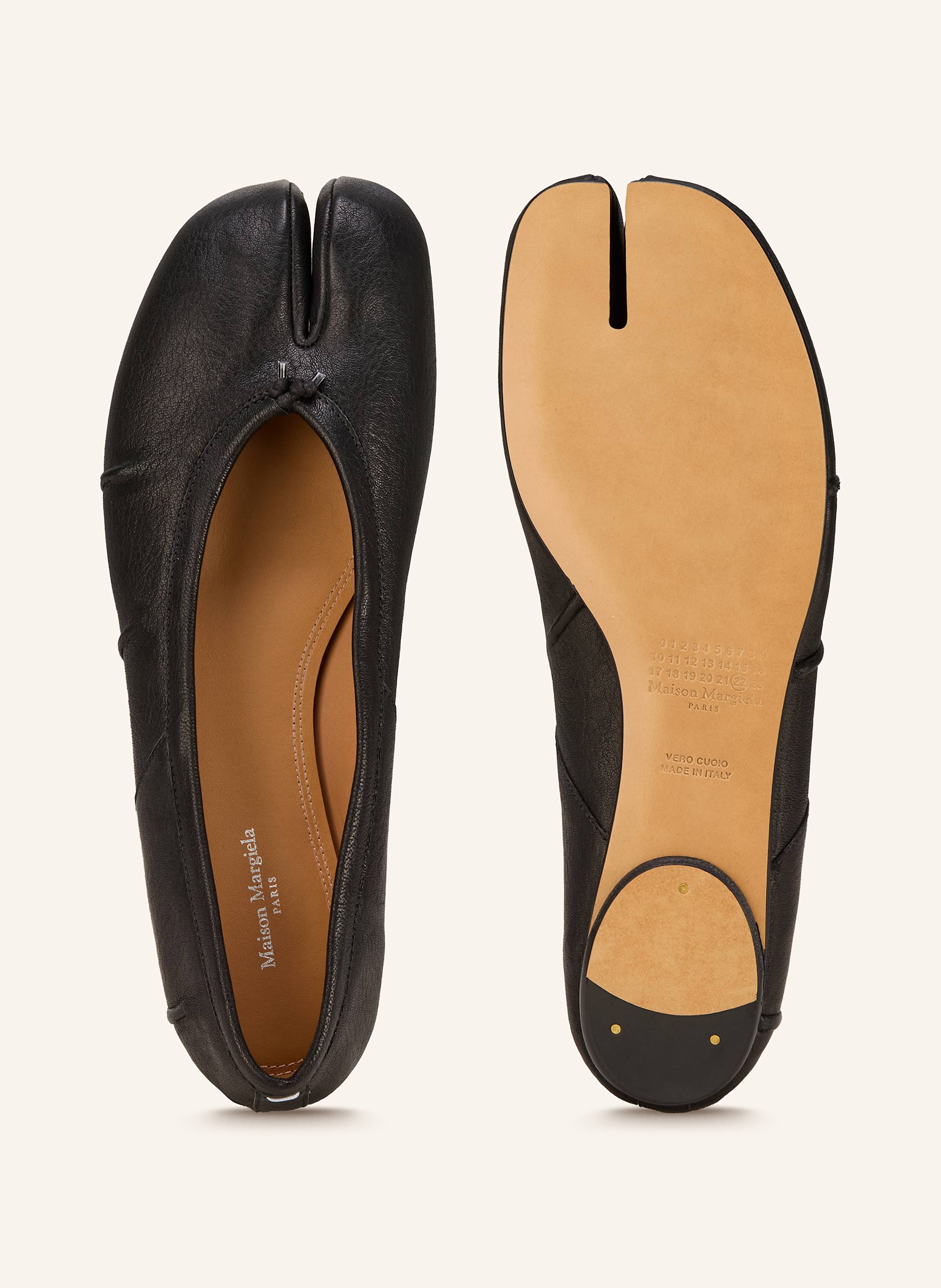 Thumbnail - Maison Margiela Ballerinas Tabi schwarz