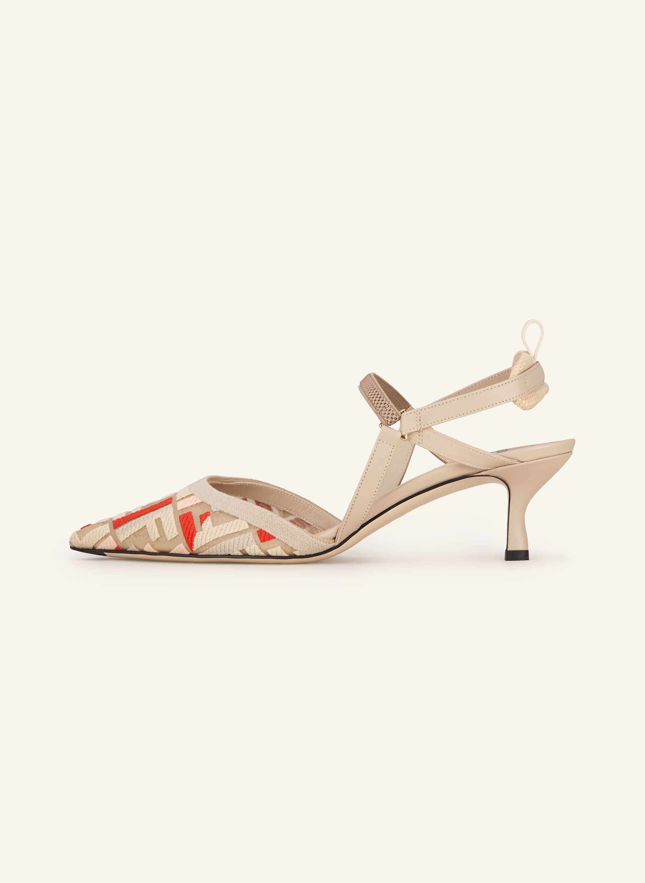 Thumbnail - Fendi Slingpumps beige