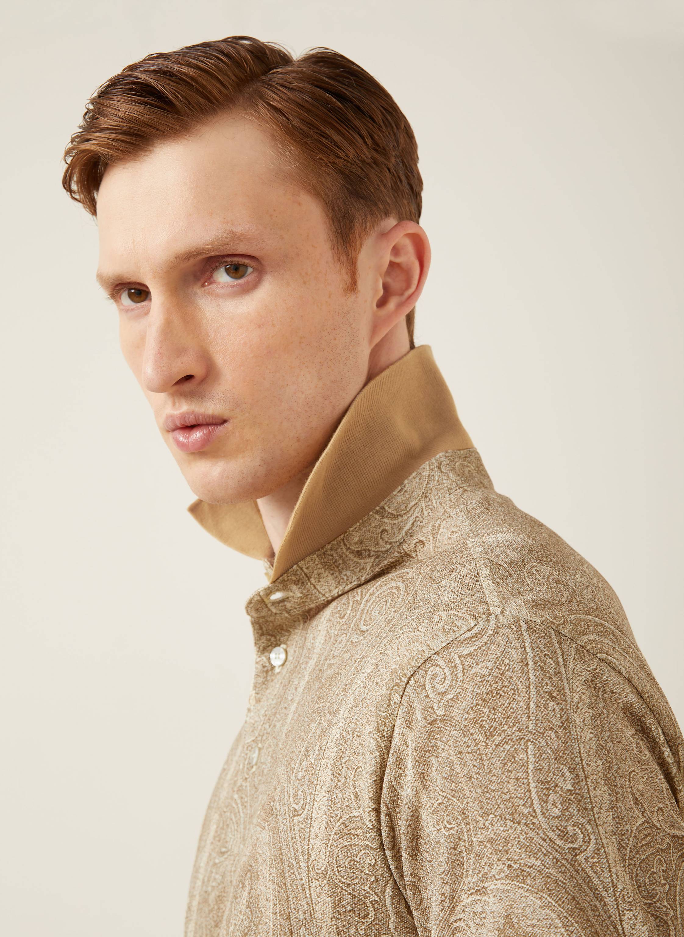 Thumbnail - Etro Jersey-Poloshirt Regular Fit beige