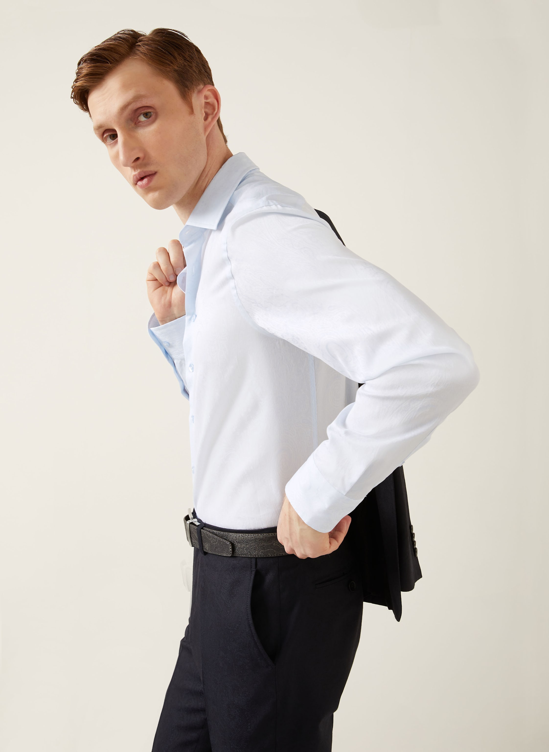 Thumbnail - Etro Brokat-Hemd Slim Fit blau