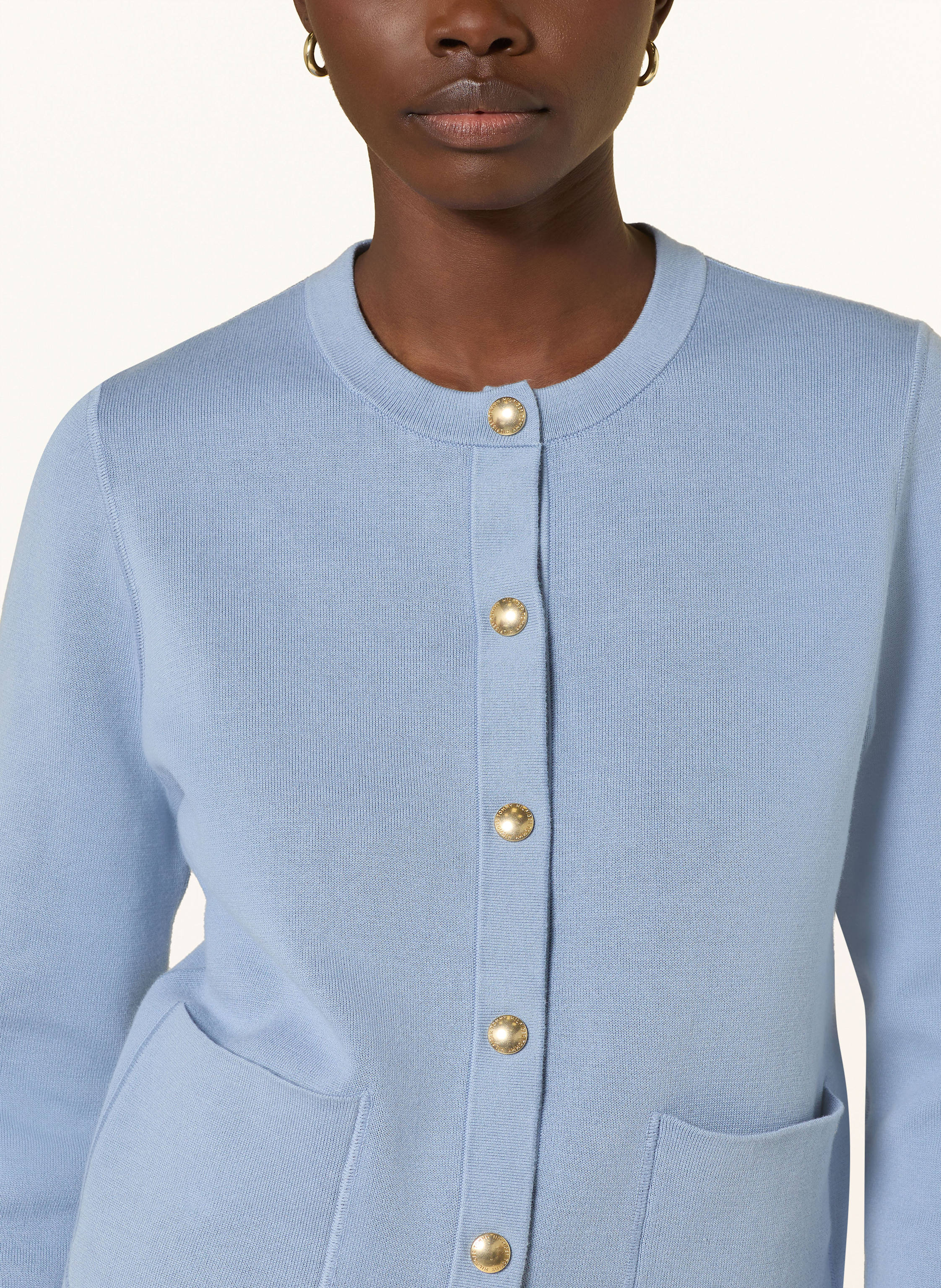 Thumbnail - Tommy Hilfiger Strickjacke Zum Wenden blau