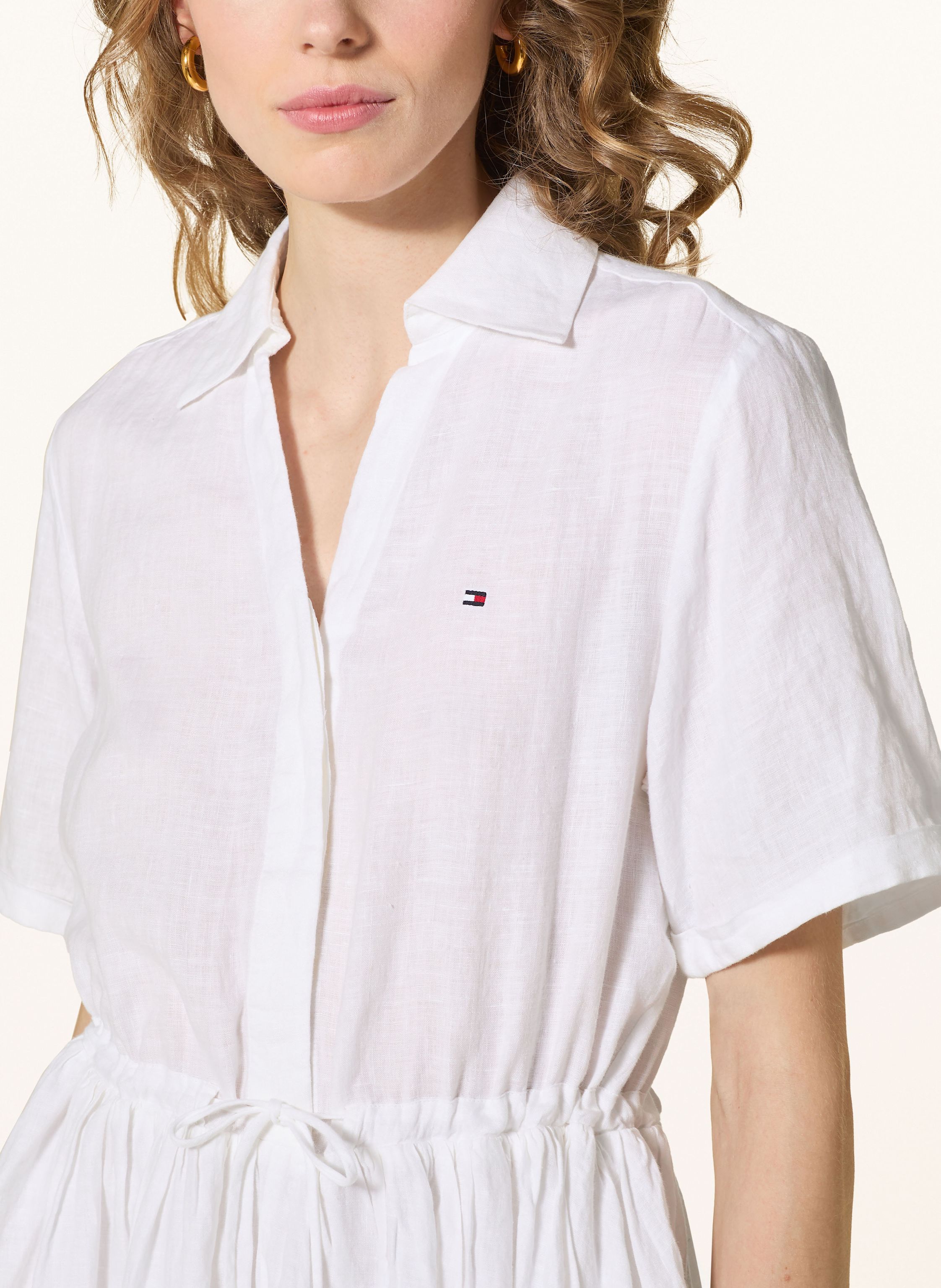 Thumbnail - Tommy Hilfiger Leinenkleid weiss