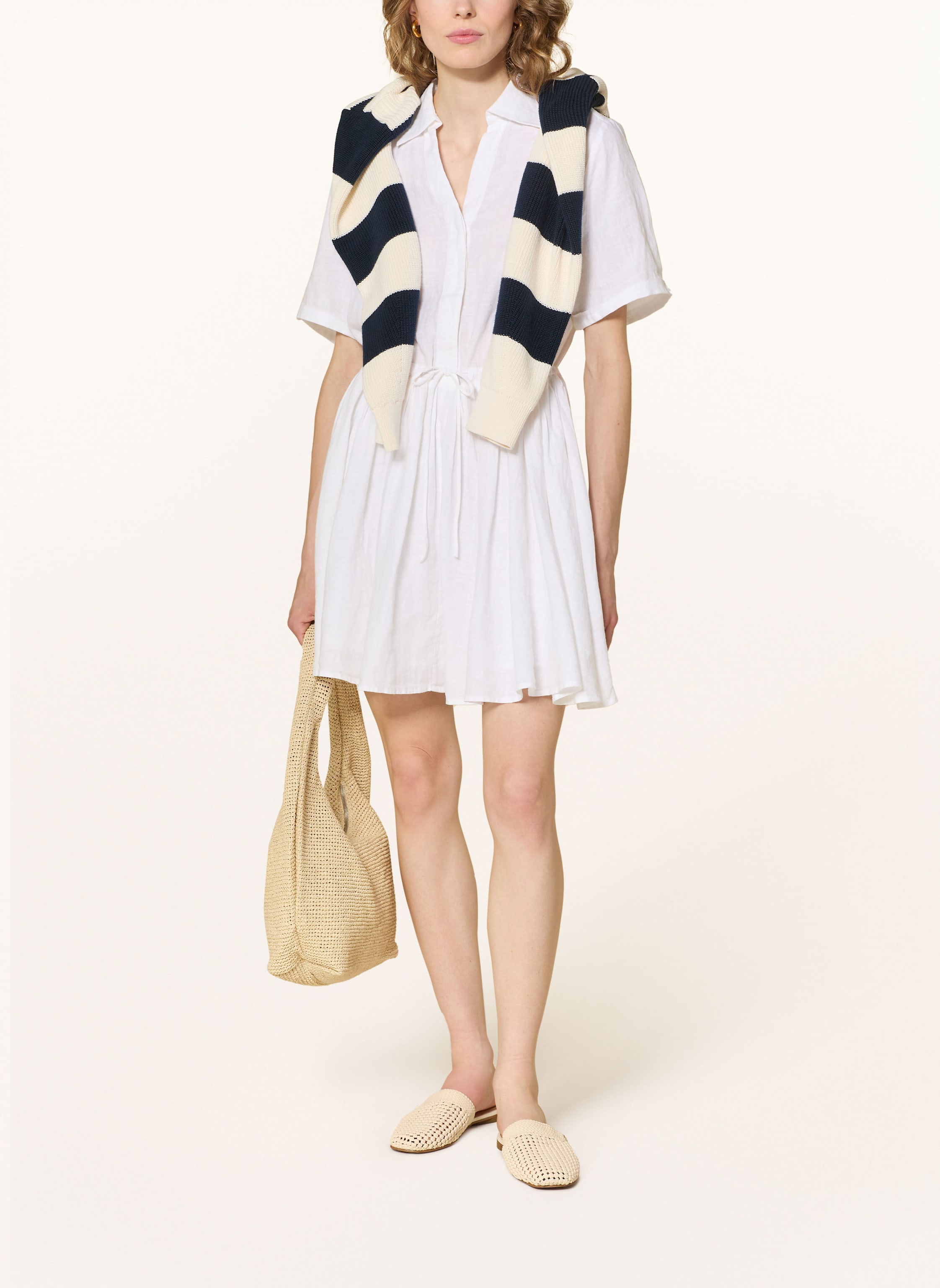 Thumbnail - Tommy Hilfiger Leinenkleid weiss