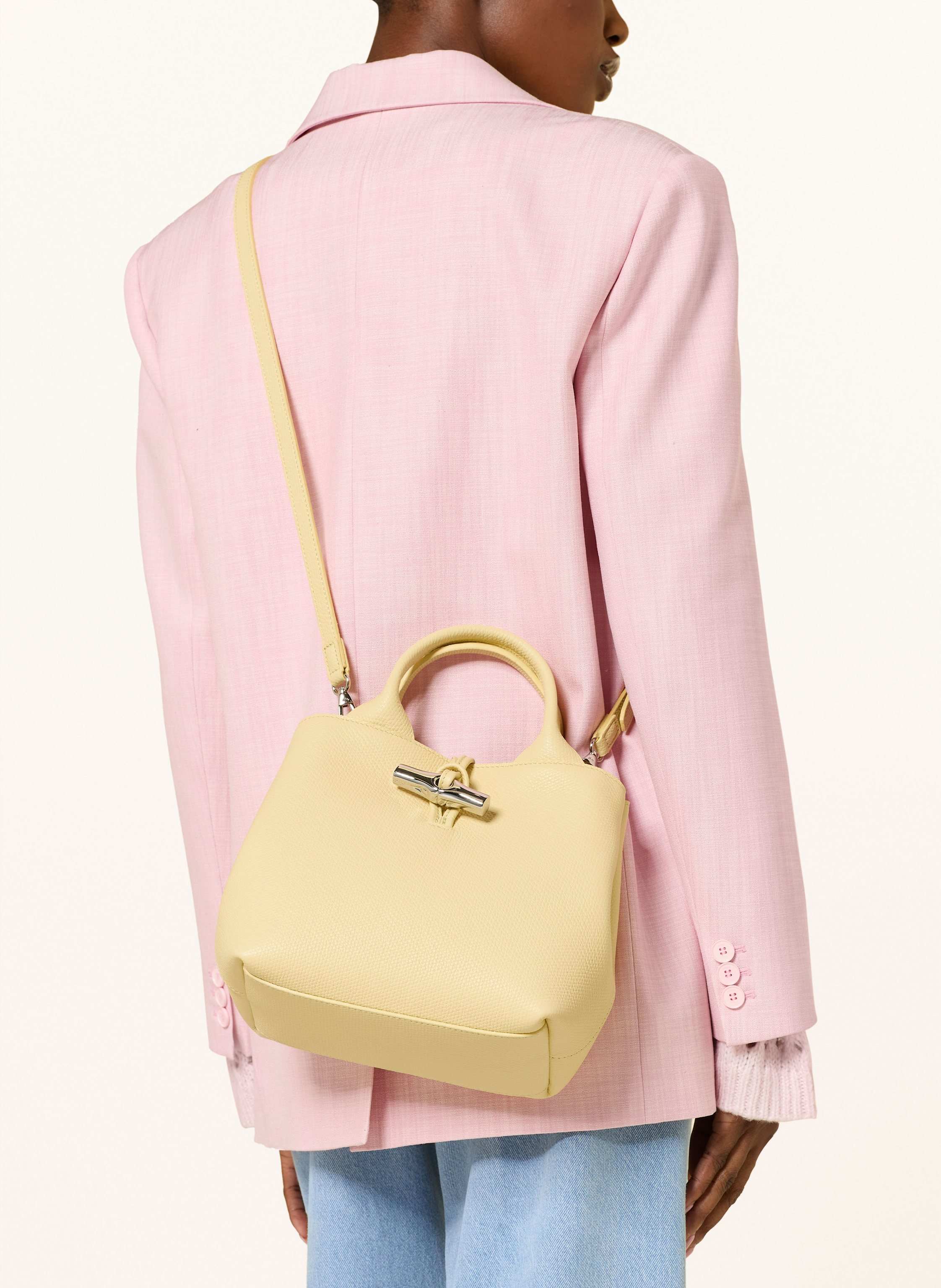 Thumbnail - Longchamp Umhängetasche Le Roseau Small gelb