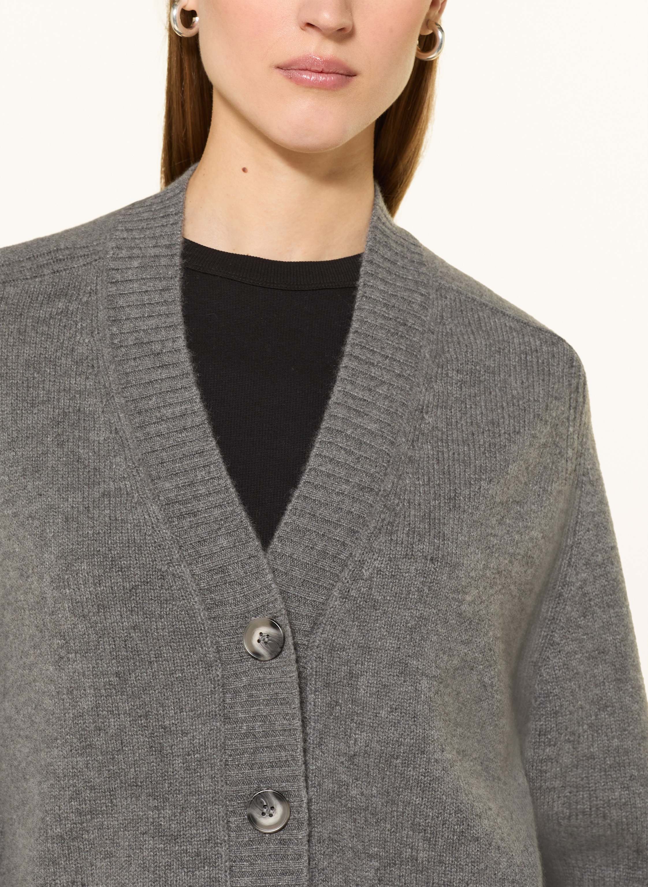 Thumbnail - Lilienfels Strickjacke Aus Cashmere grau