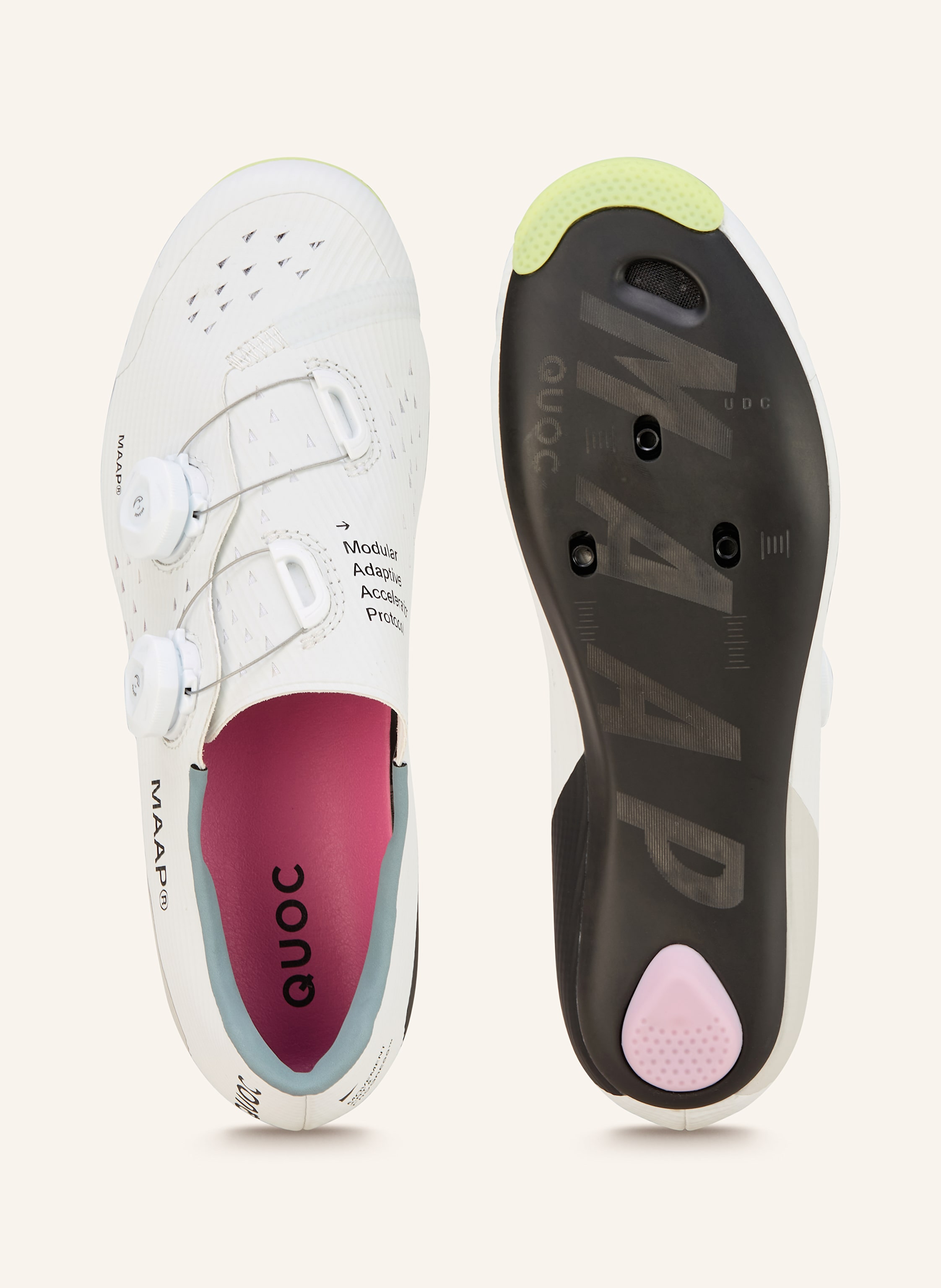 Thumbnail - Maap Rennradschuhe Maap X Quoc m3 weiss