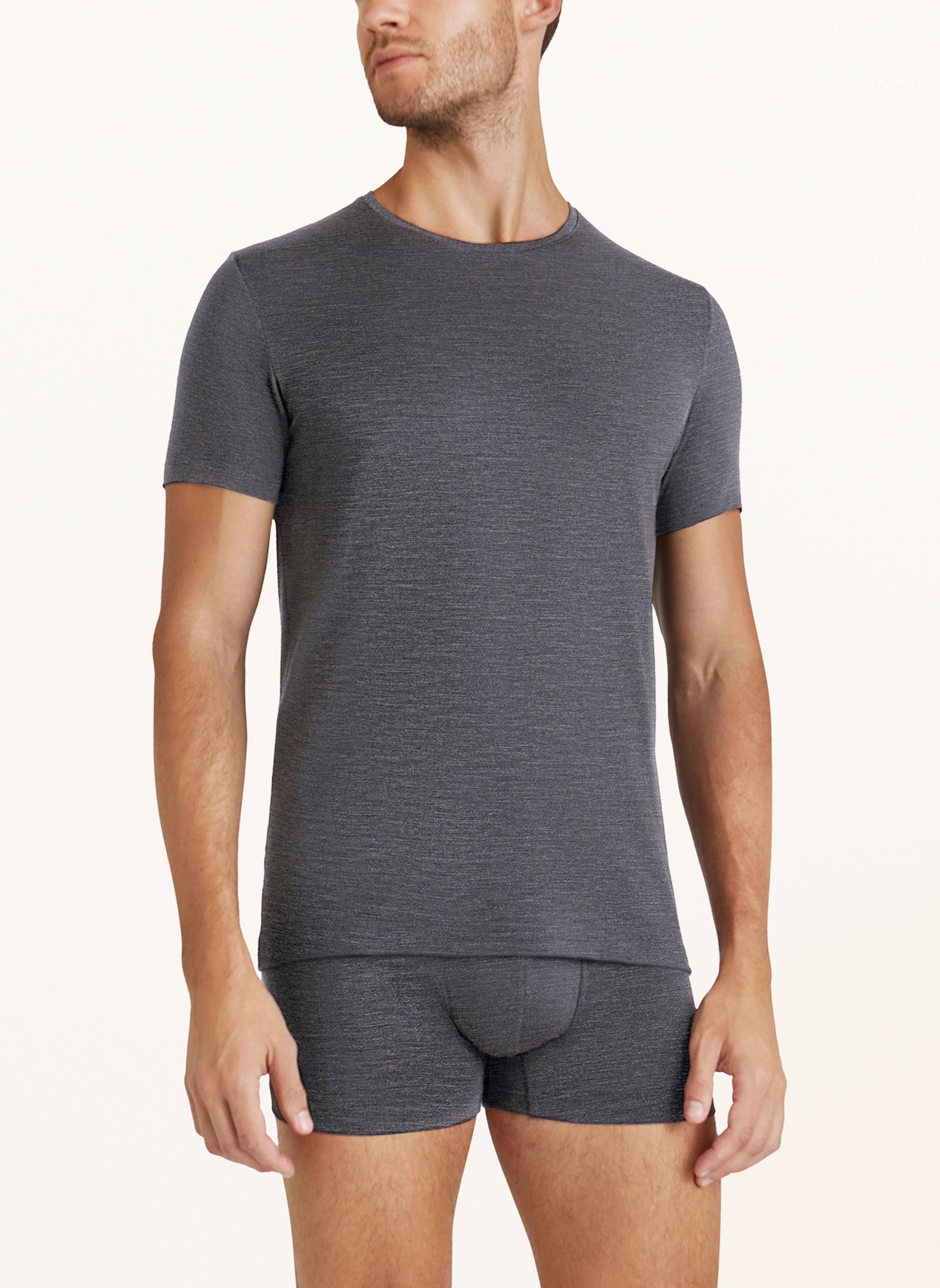 Thumbnail - Falke T-Shirt Daily Climawool Mit Merinowolle grau