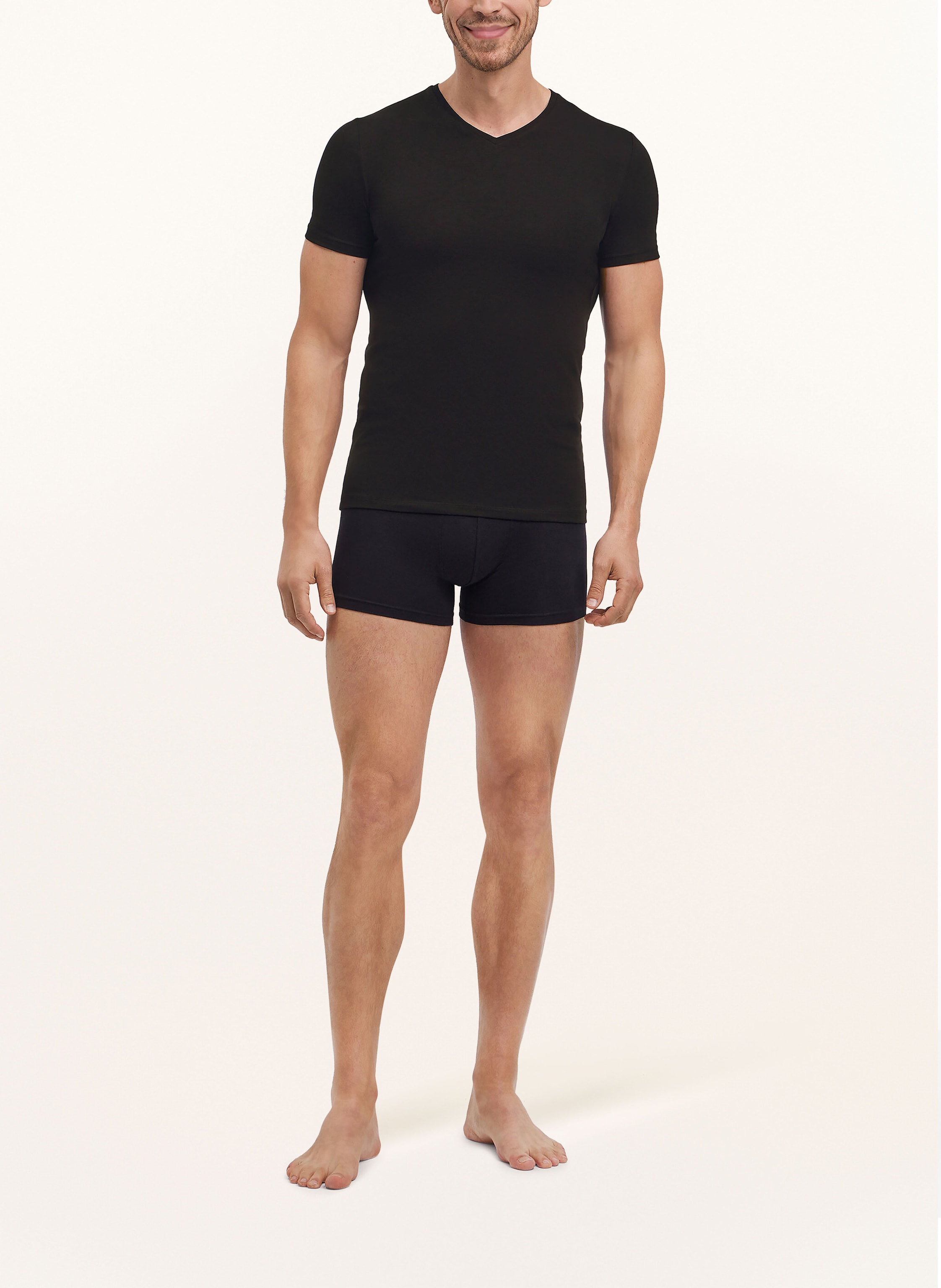 Thumbnail - Falke 2er-Pack V-Shirts Daily Comfort schwarz