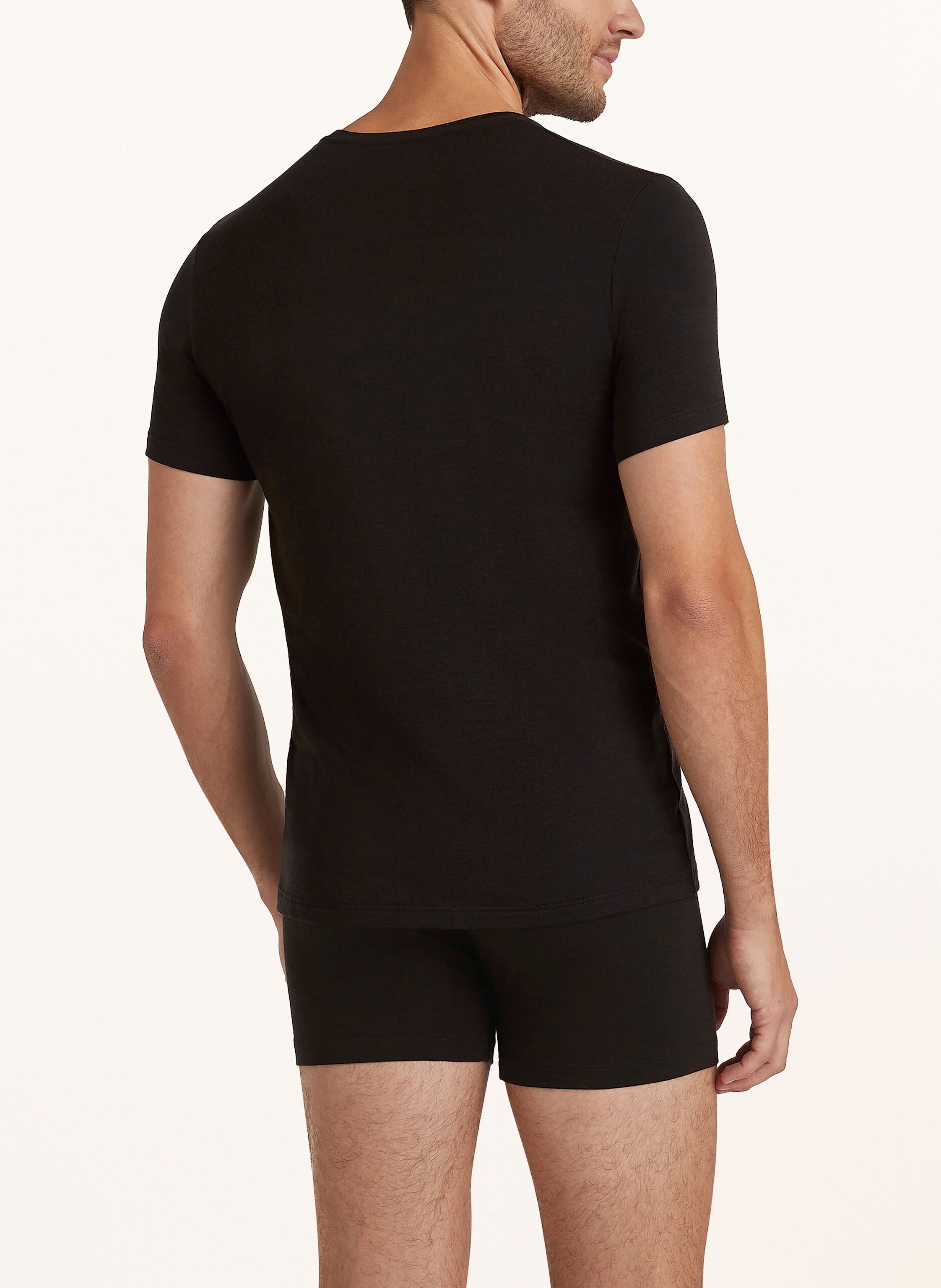 Thumbnail - Falke V-Shirt Daily Climawool Mit Merinowolle schwarz