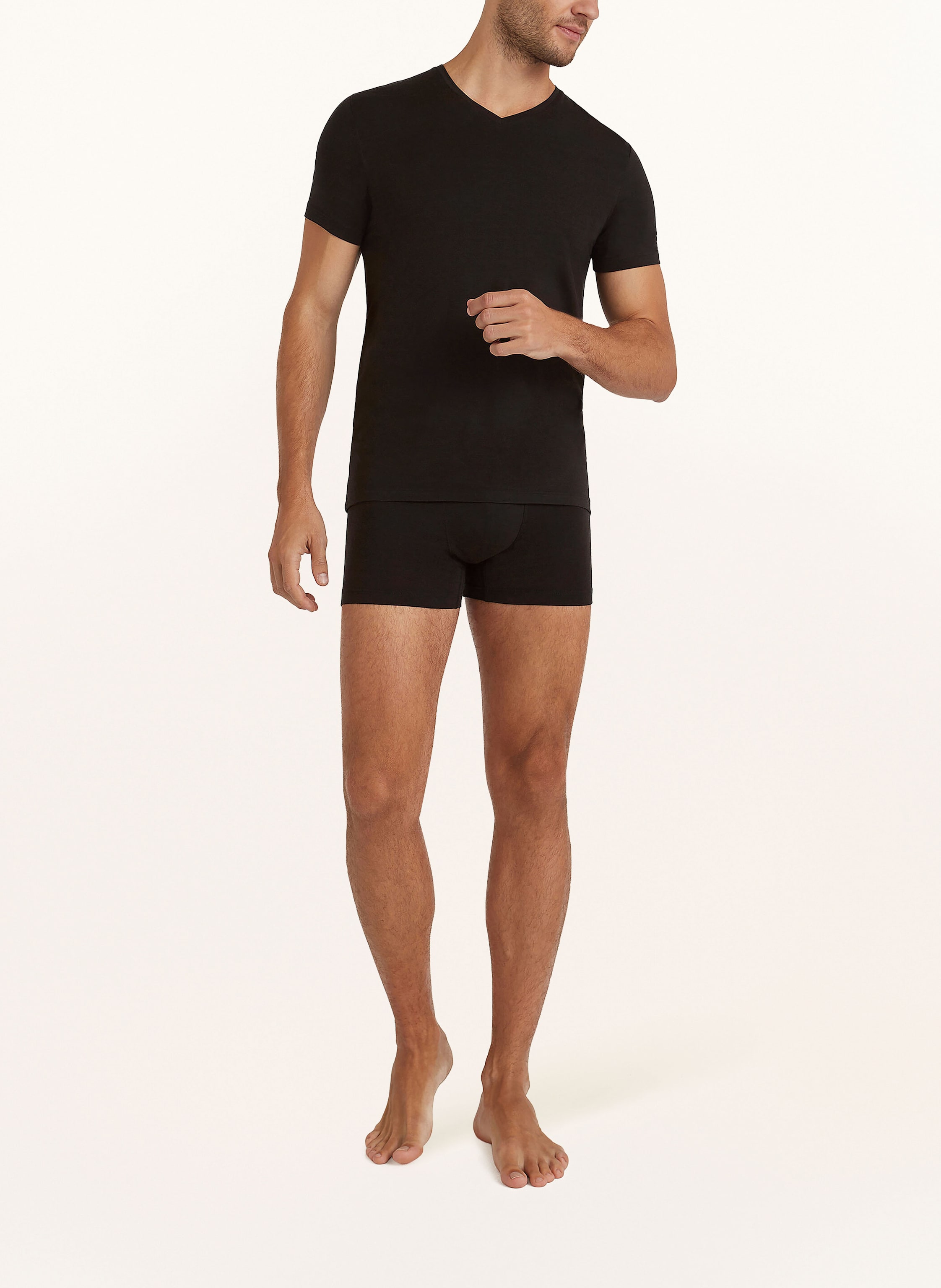 Thumbnail - Falke V-Shirt Daily Climawool Mit Merinowolle schwarz