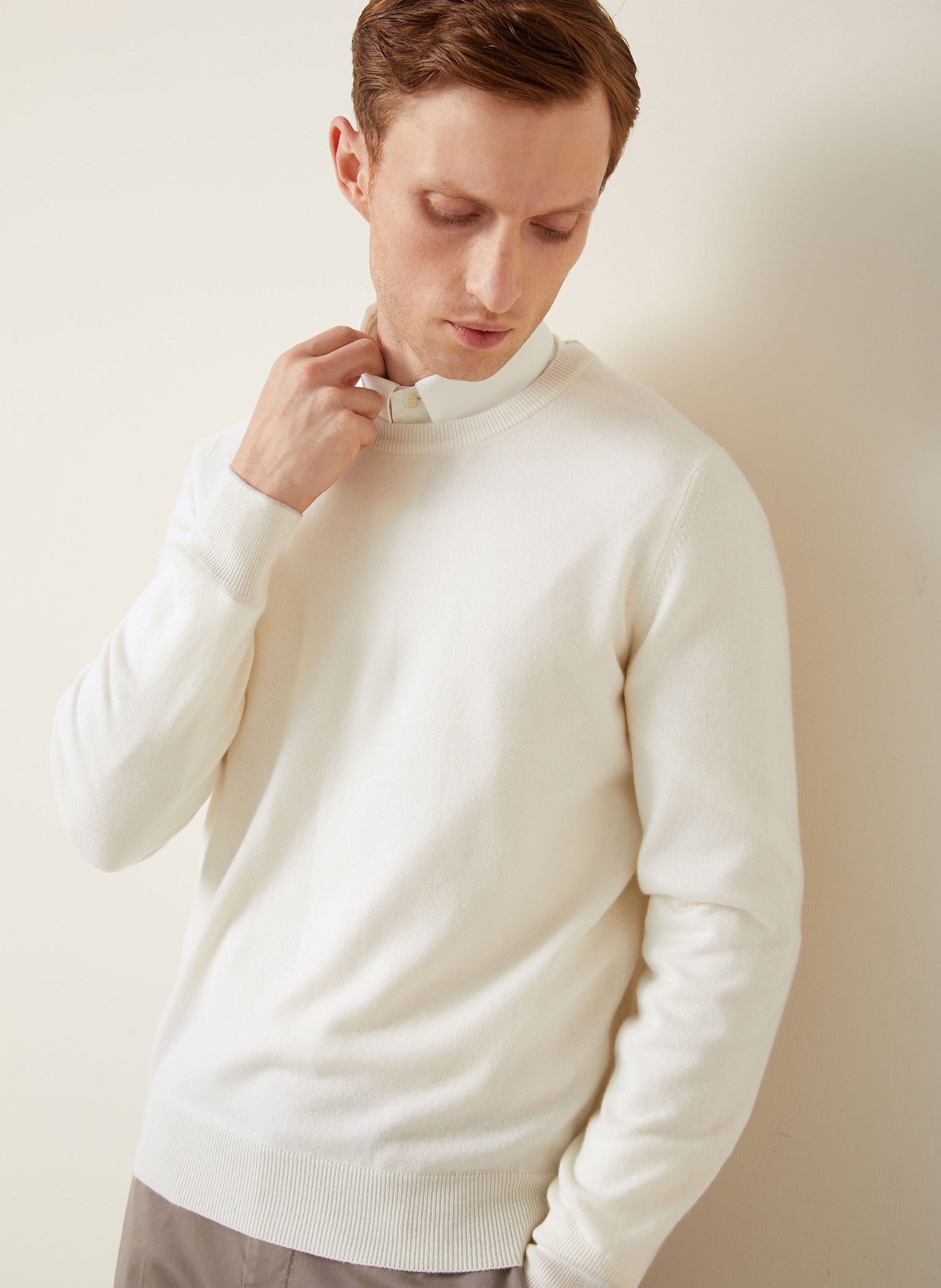 Thumbnail - Brunello Cucinelli Cashmere-Pullover beige