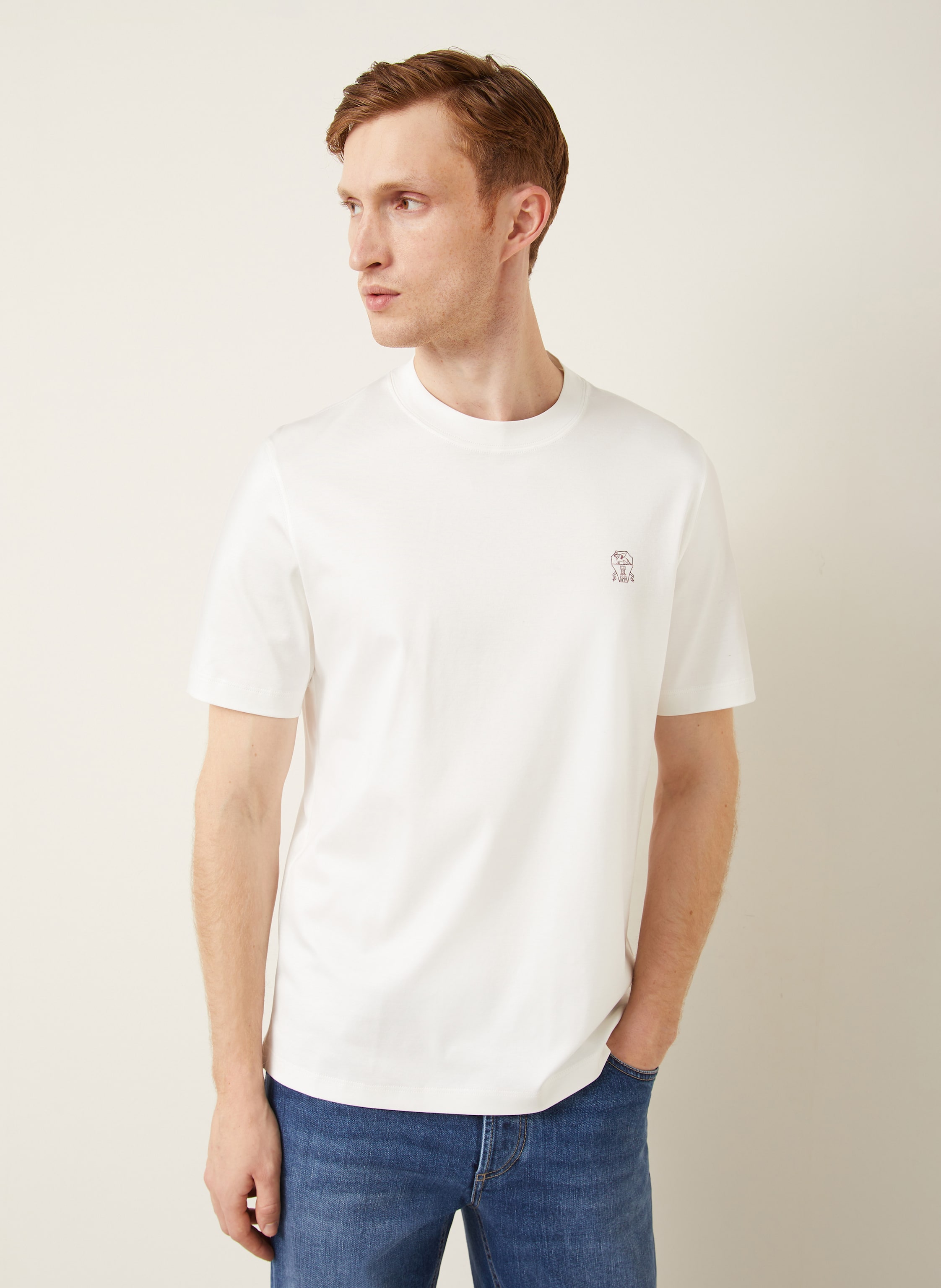 Thumbnail - Brunello Cucinelli T-Shirt weiss