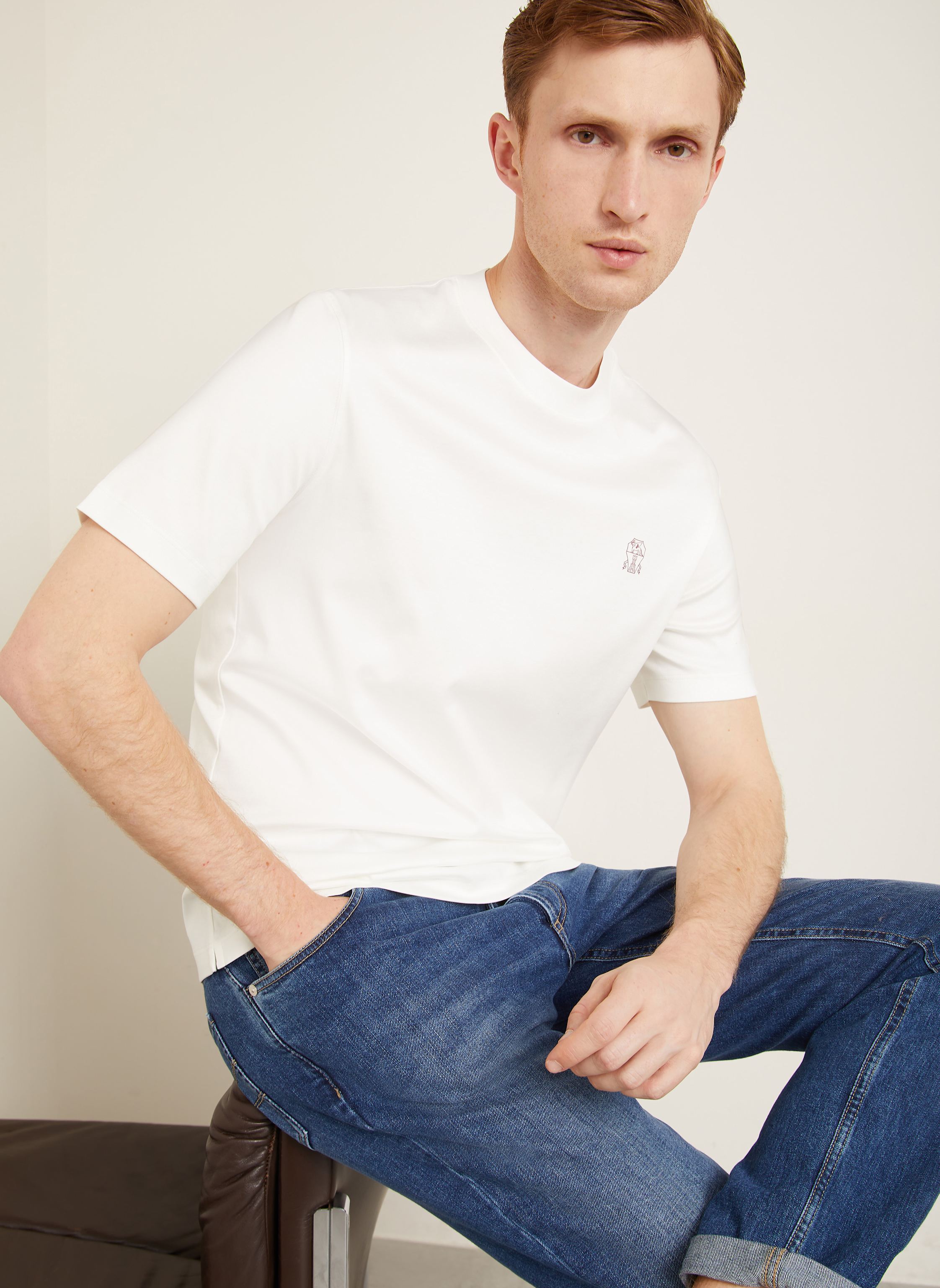 Thumbnail - Brunello Cucinelli T-Shirt weiss