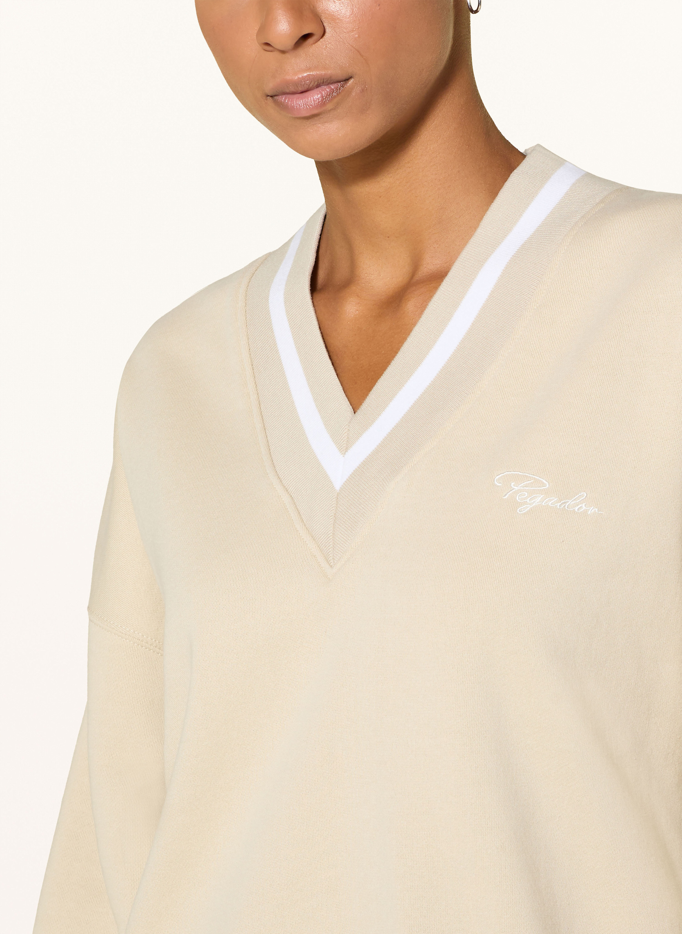 Thumbnail - Pegador Oversized-Sweatshirt Stina beige