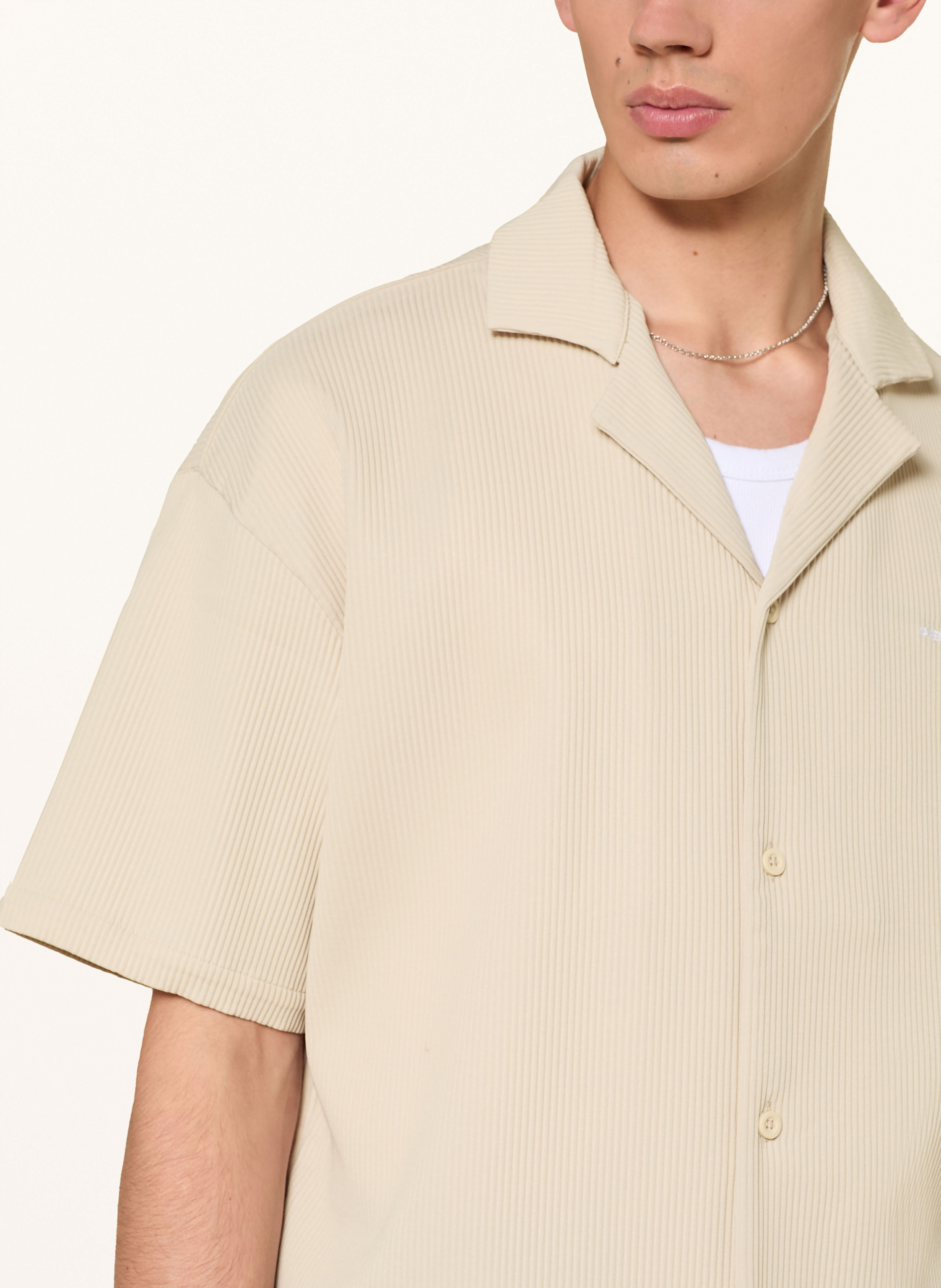 Thumbnail - Pegador Resorthemd Troy Comfort Fit Mit Plissees beige