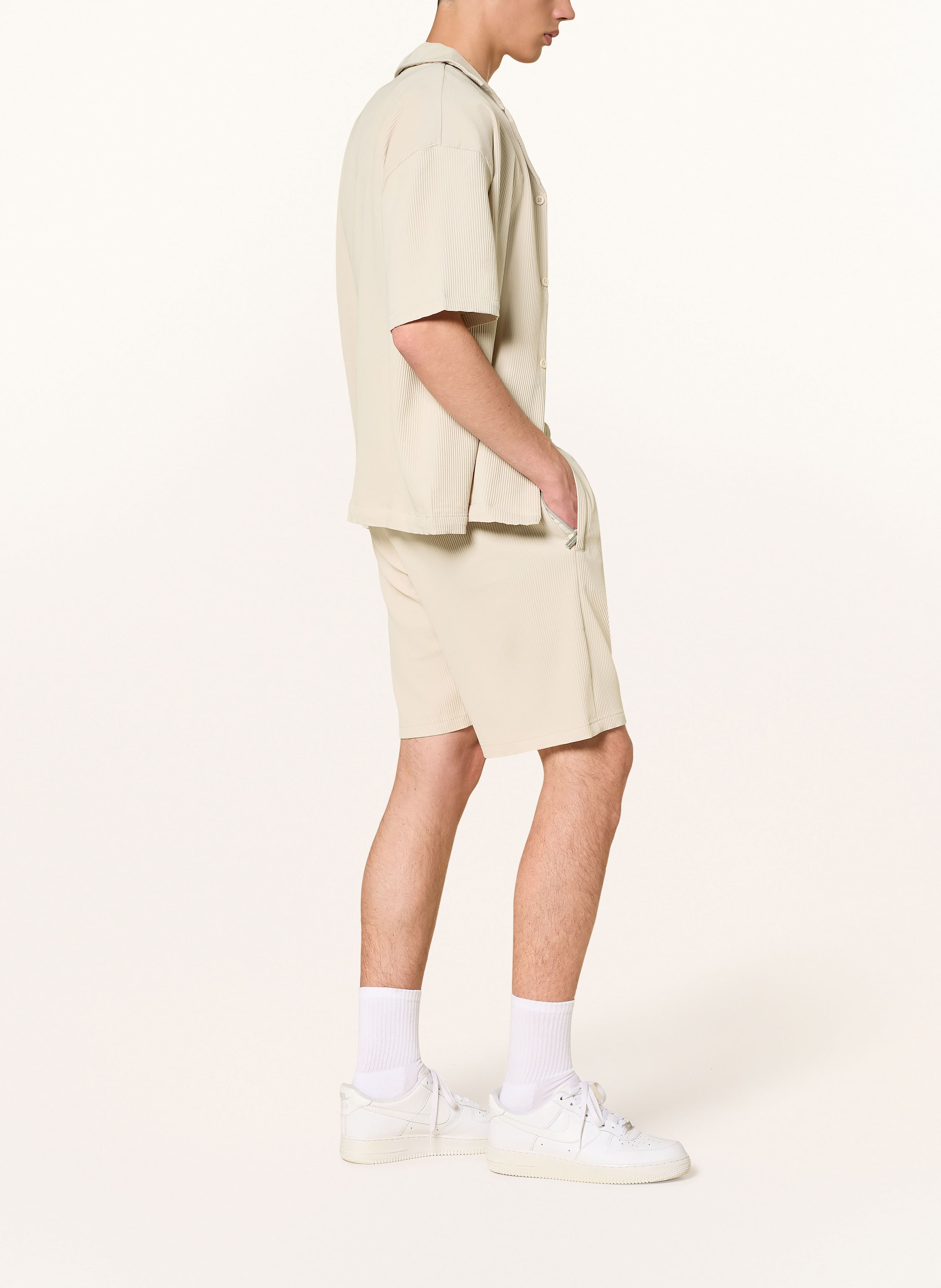Thumbnail - Pegador Plisseeshorts Troy beige