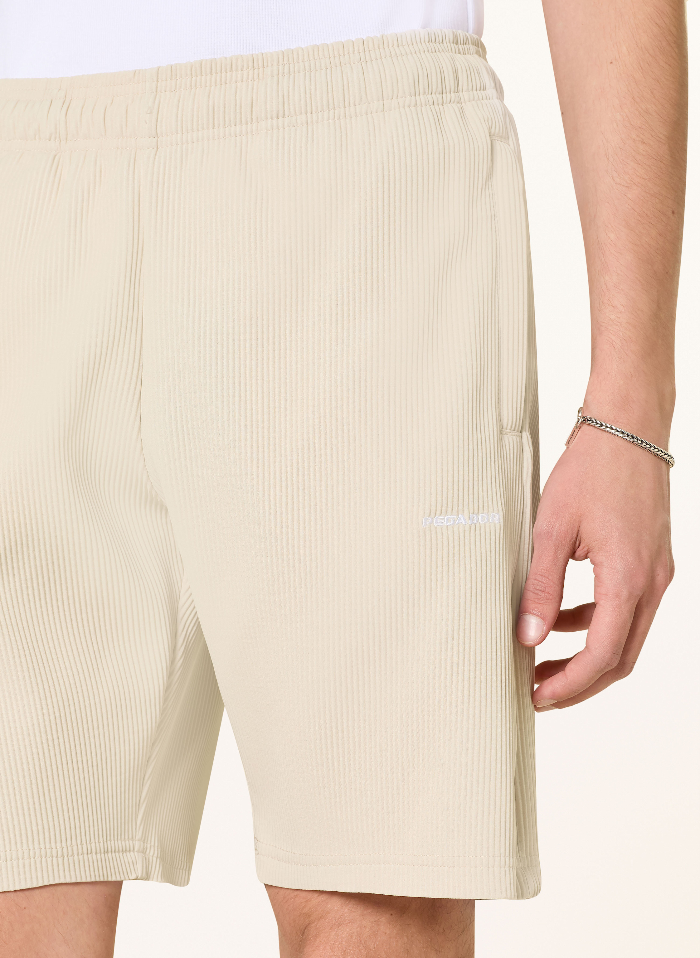 Thumbnail - Pegador Plisseeshorts Troy beige