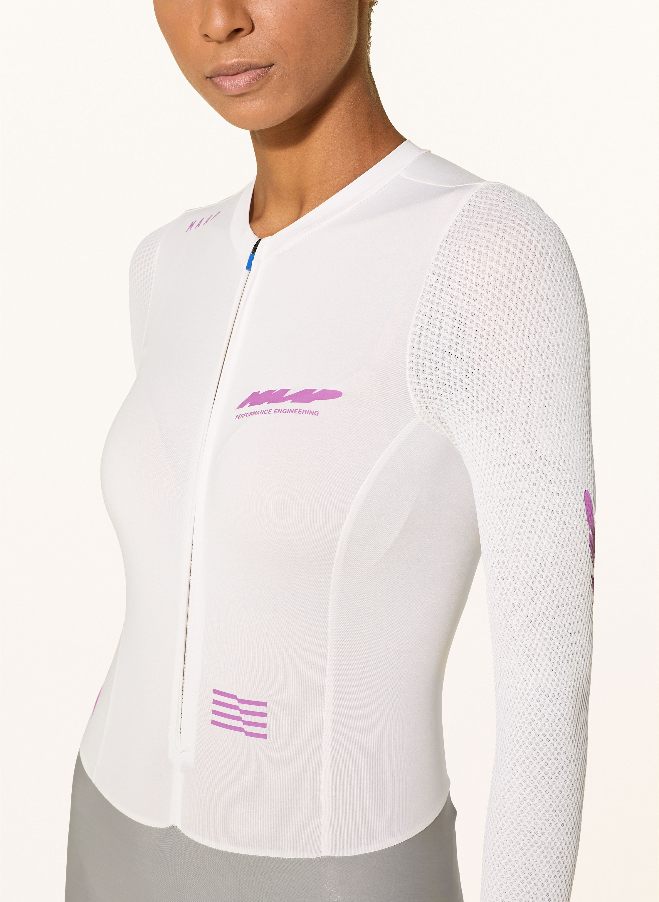 Thumbnail - Maap Speedsuit Eclipse Pro Base Ls Mit Gepolstertem Einsatz grau