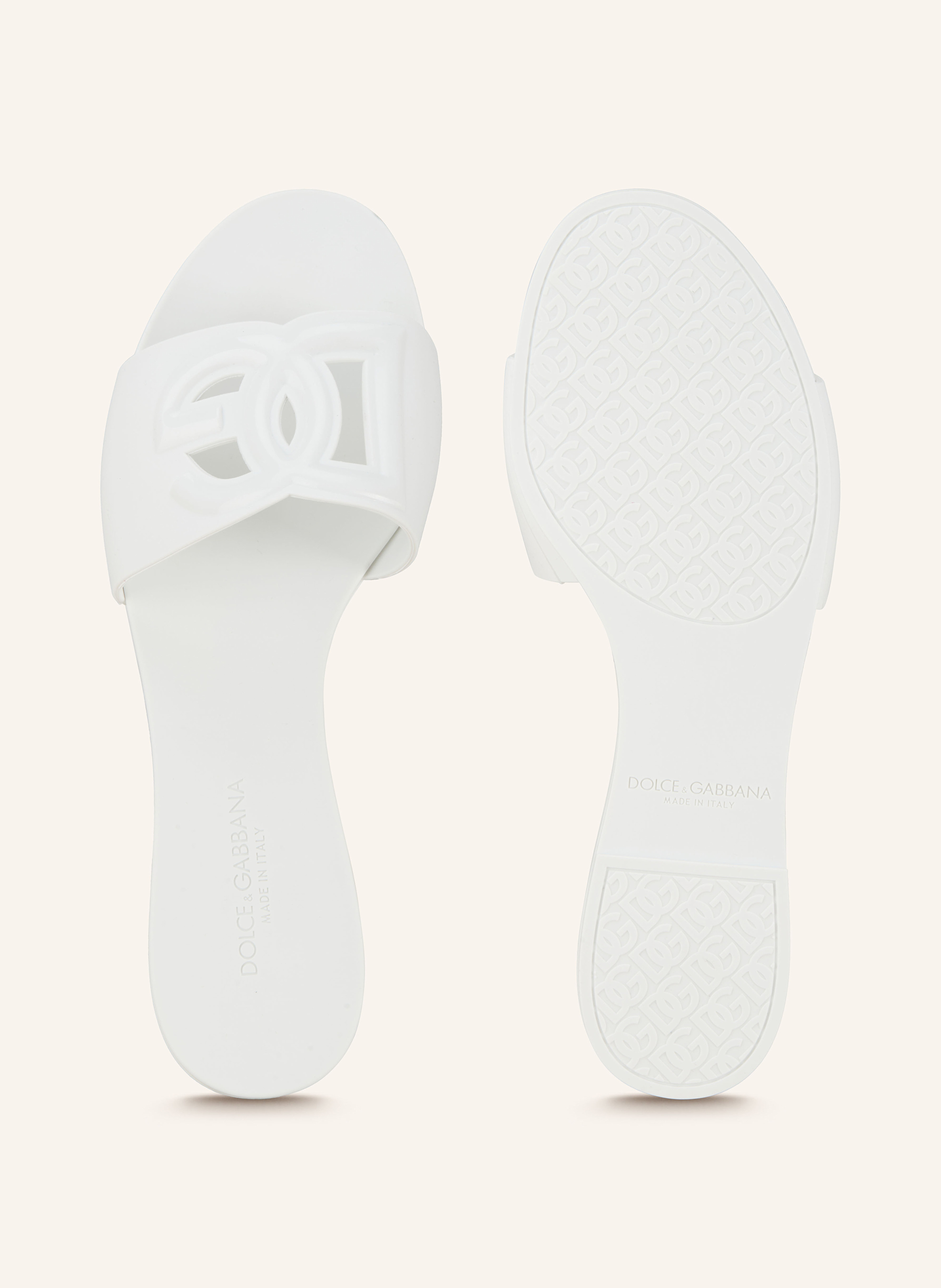 Thumbnail - Dolce & Gabbana Pantoletten weiss