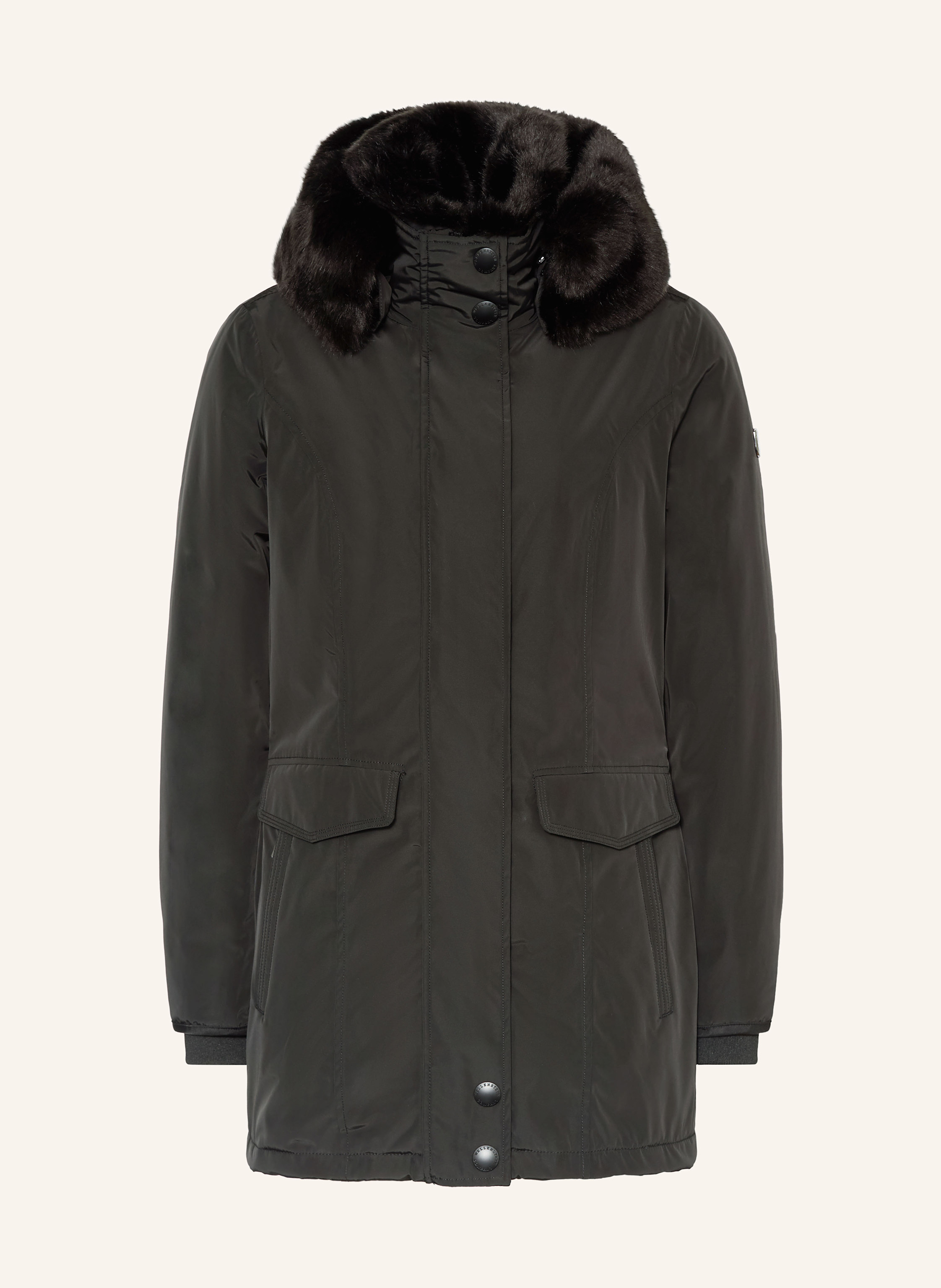 Wellensteyn Parka Stavanger Mit Kunstfell schwarz