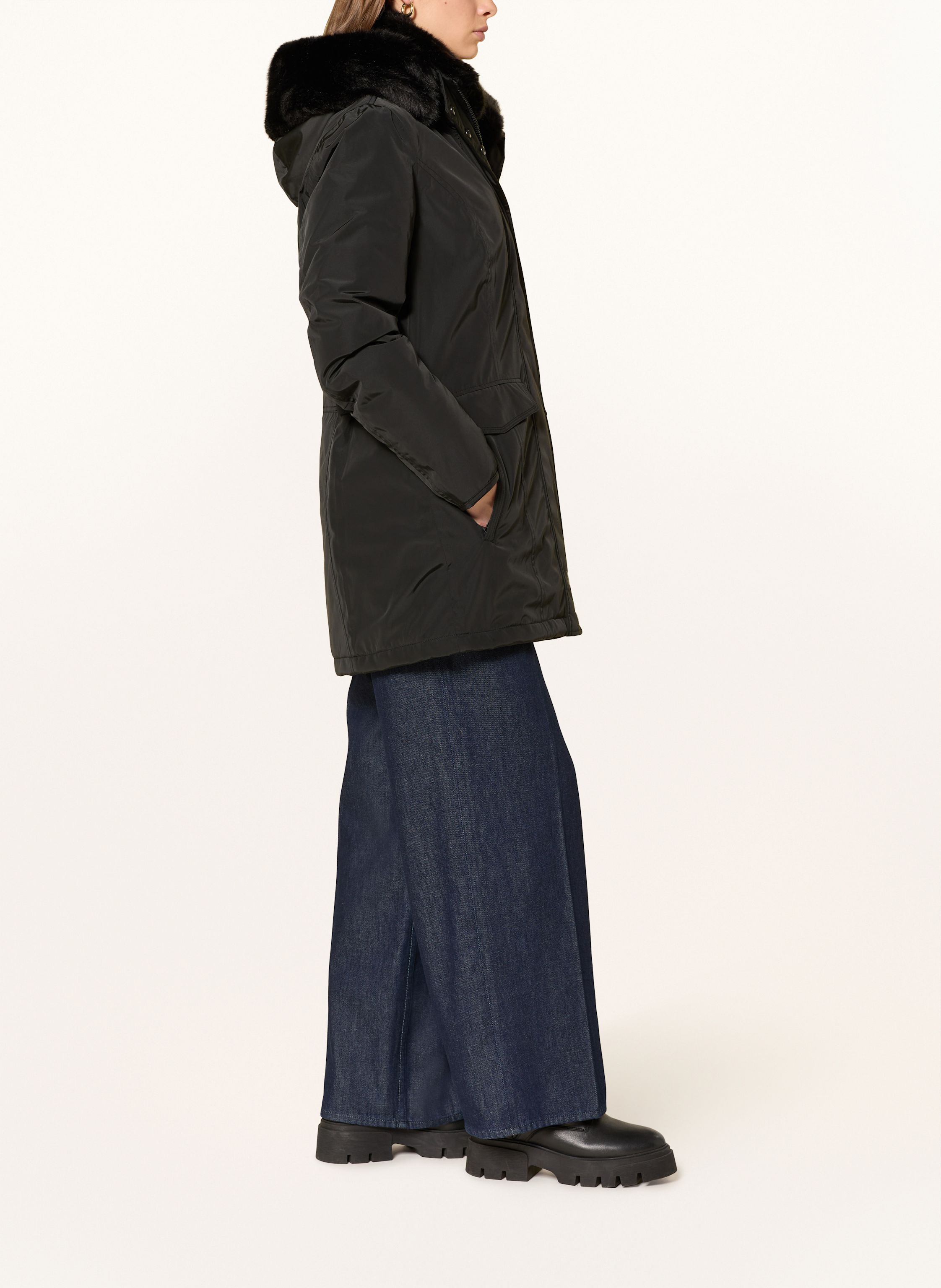 Thumbnail - Wellensteyn Parka Stavanger Mit Kunstfell schwarz