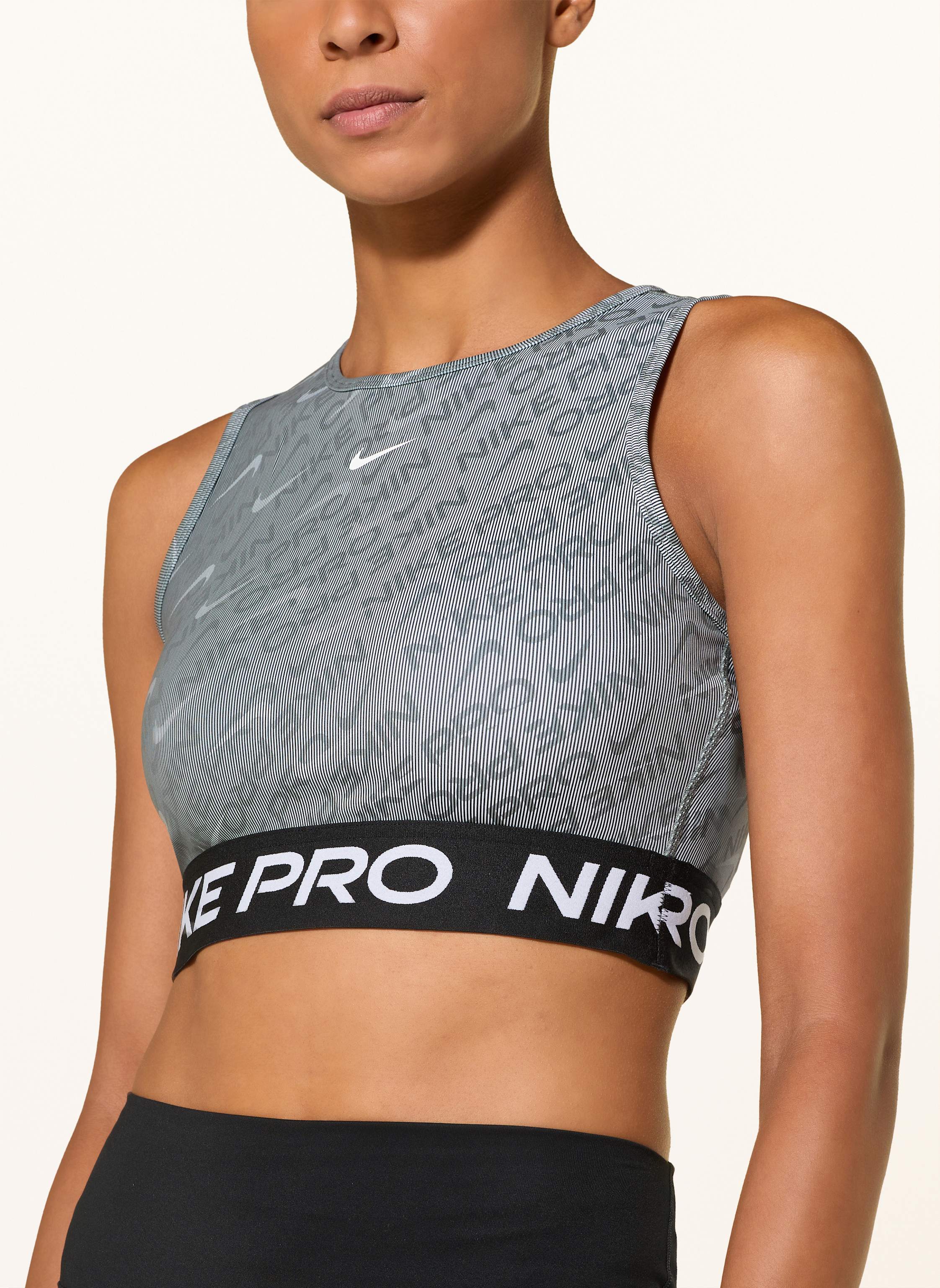 Thumbnail - Nike Cropped-Top Pro schwarz