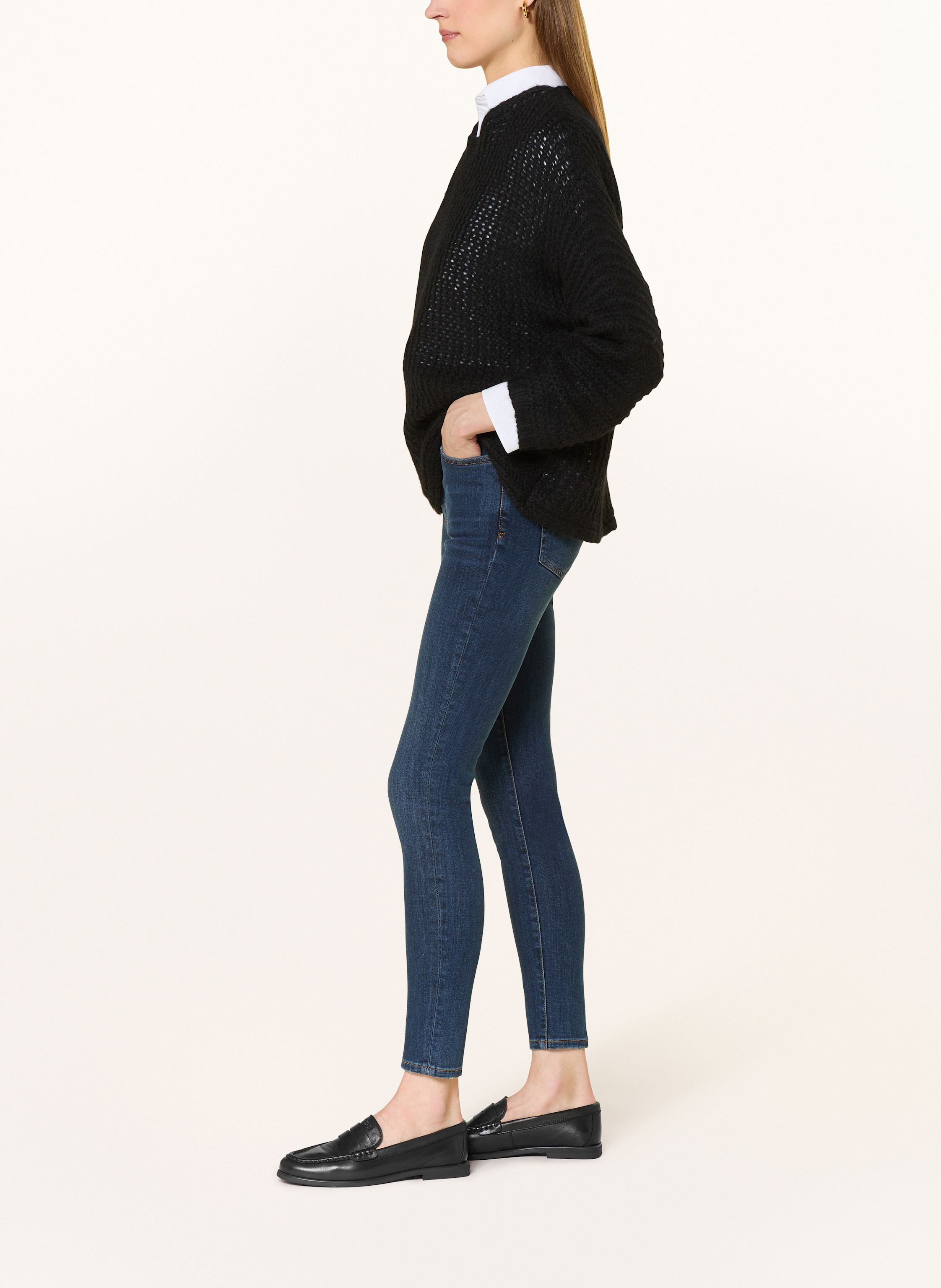 Thumbnail - Frame Skinny Jeans Le High Skinny blau