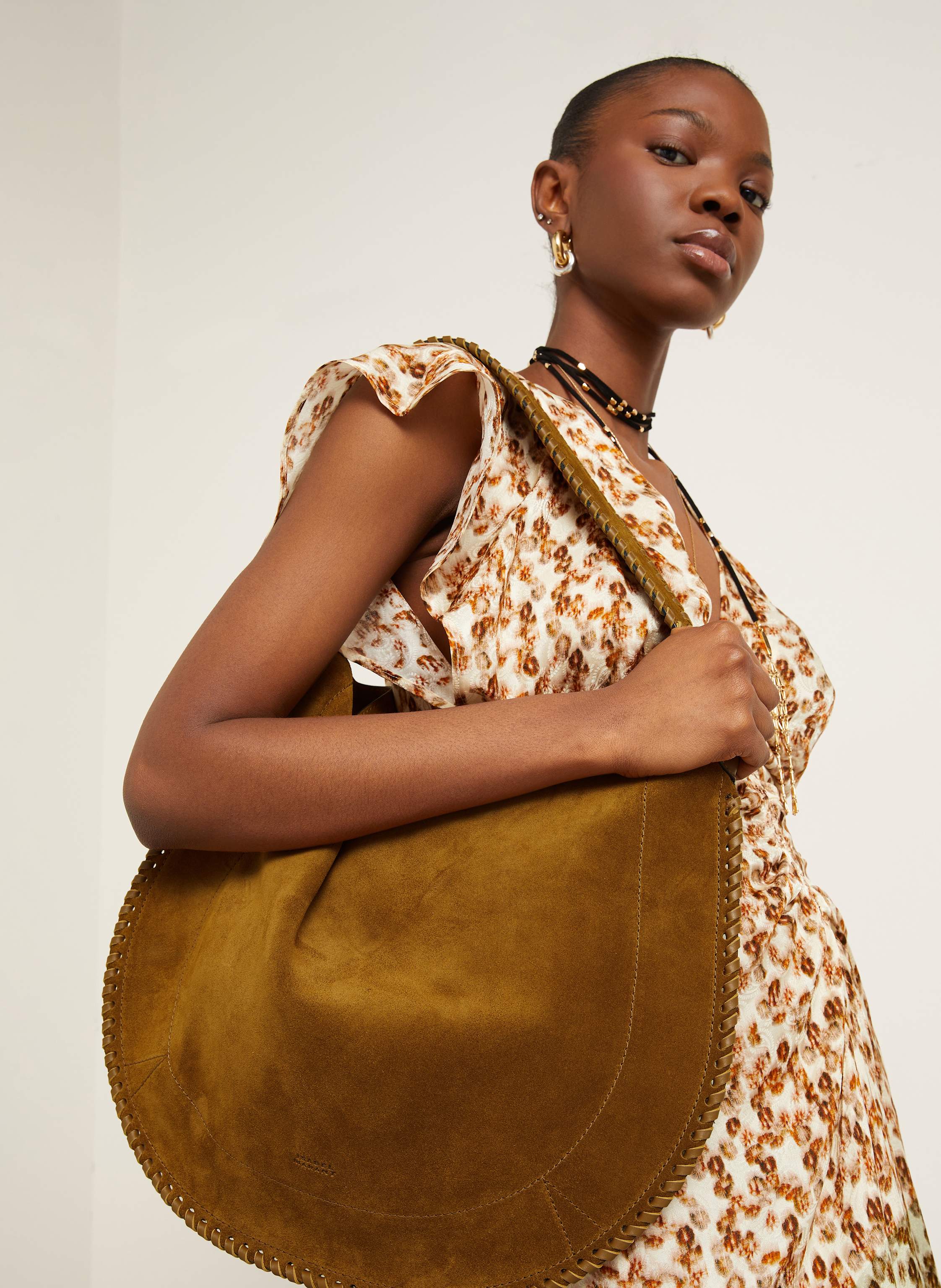 Thumbnail - Isabel Marant Beuteltasche Oskan braun