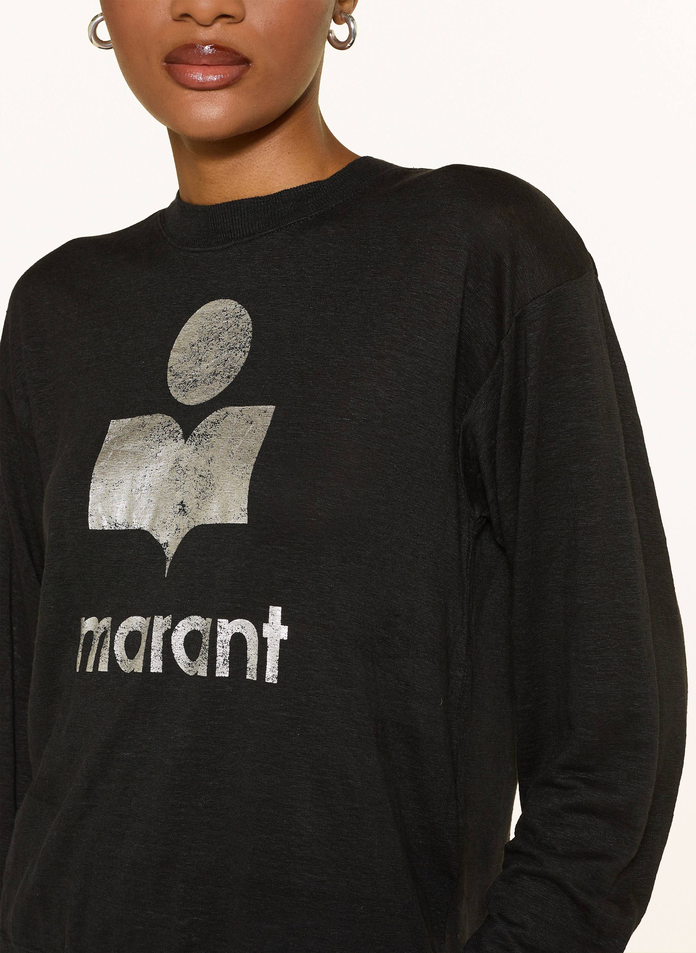 Thumbnail - Marant Étoile Longsleeve Klowia Aus Leinen schwarz