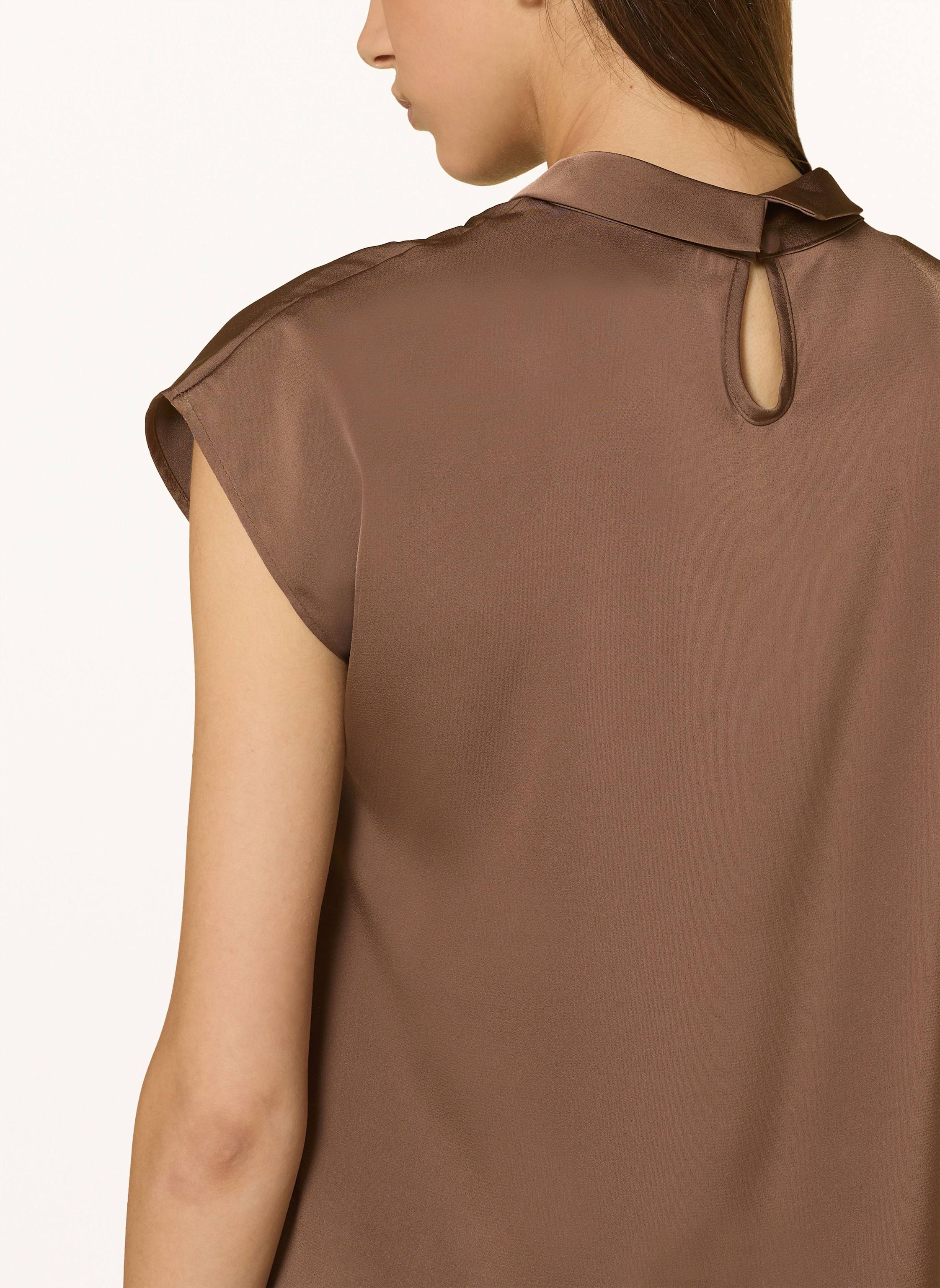 Thumbnail - Neo Noir Blusenshirt Fleur Aus Satin braun