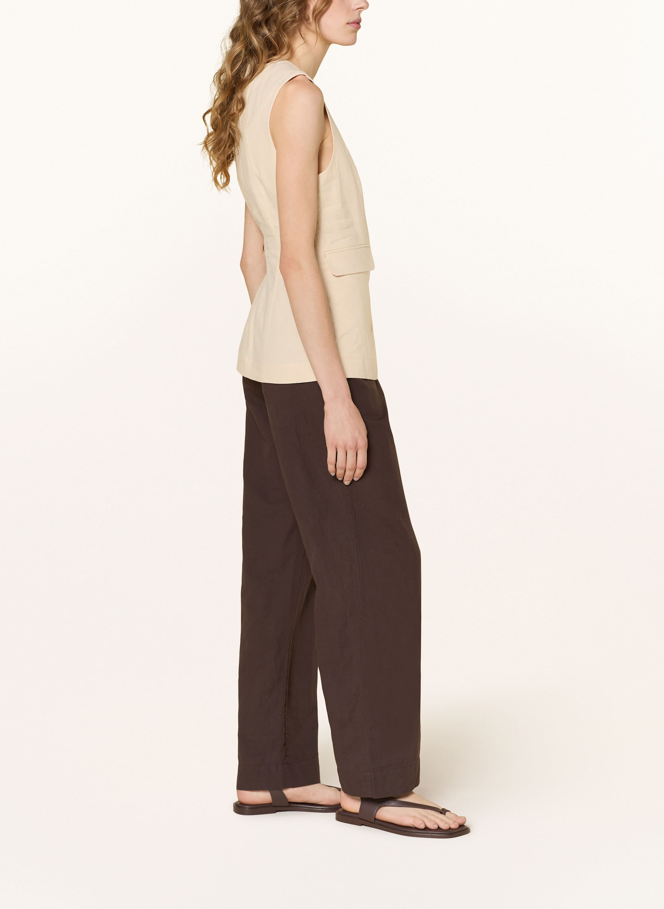 Thumbnail - Neo Noir Marlenehose Sonar Mit Leinen braun