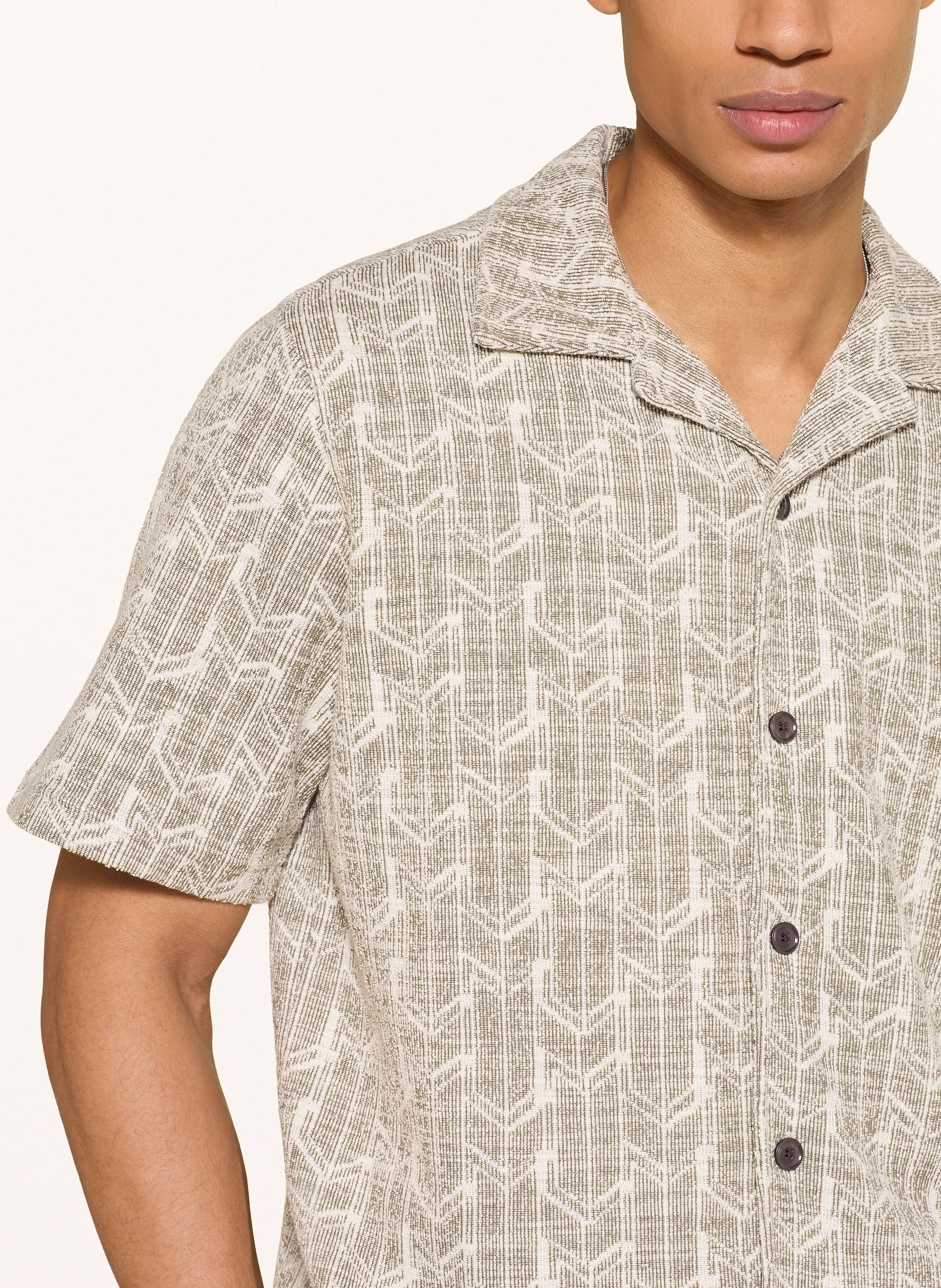 Thumbnail - Nn.07 Resorthemd Julio Regular Fit Aus Jersey gruen