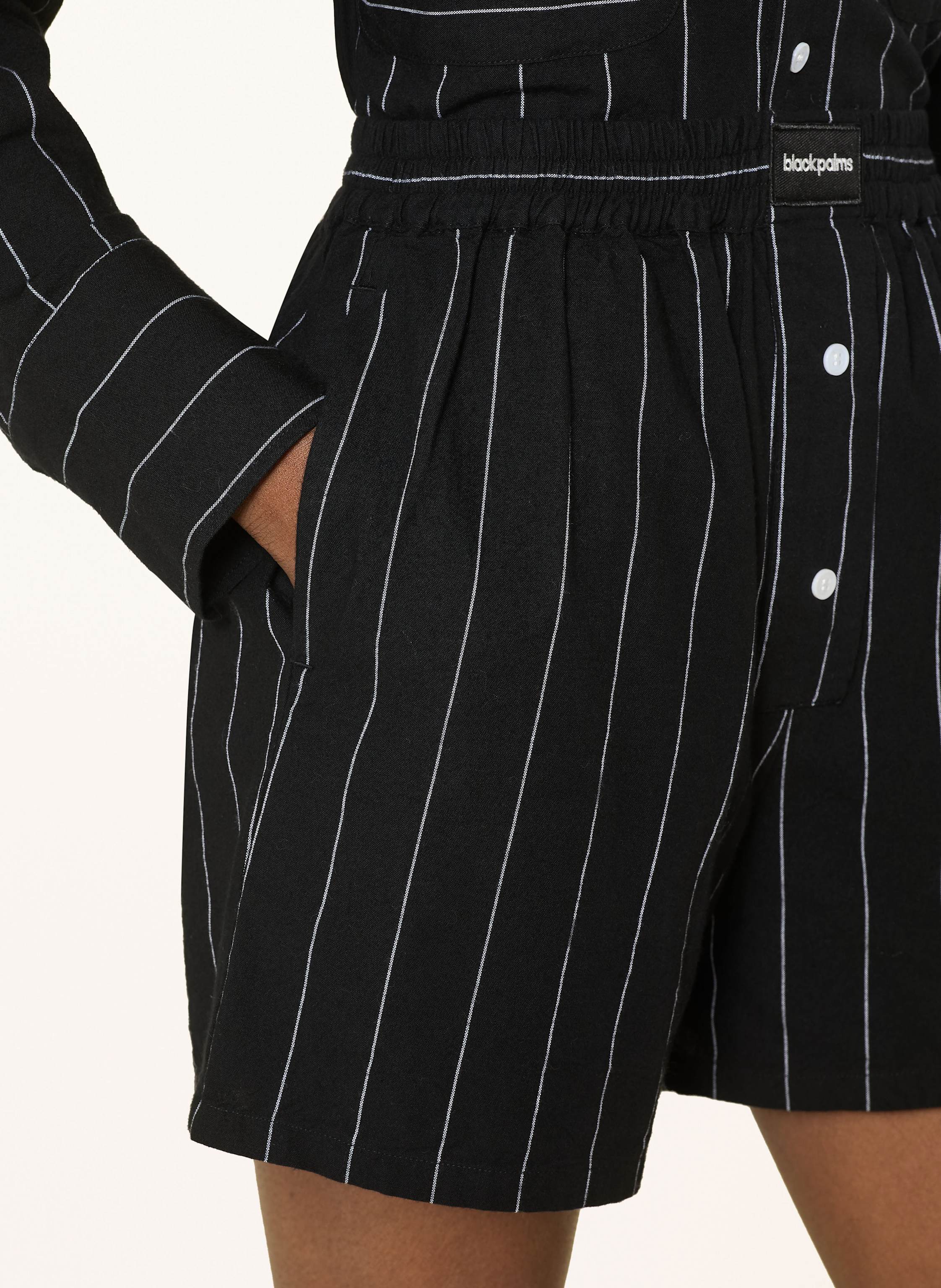 Thumbnail - Black Palms Shorts Brino schwarz