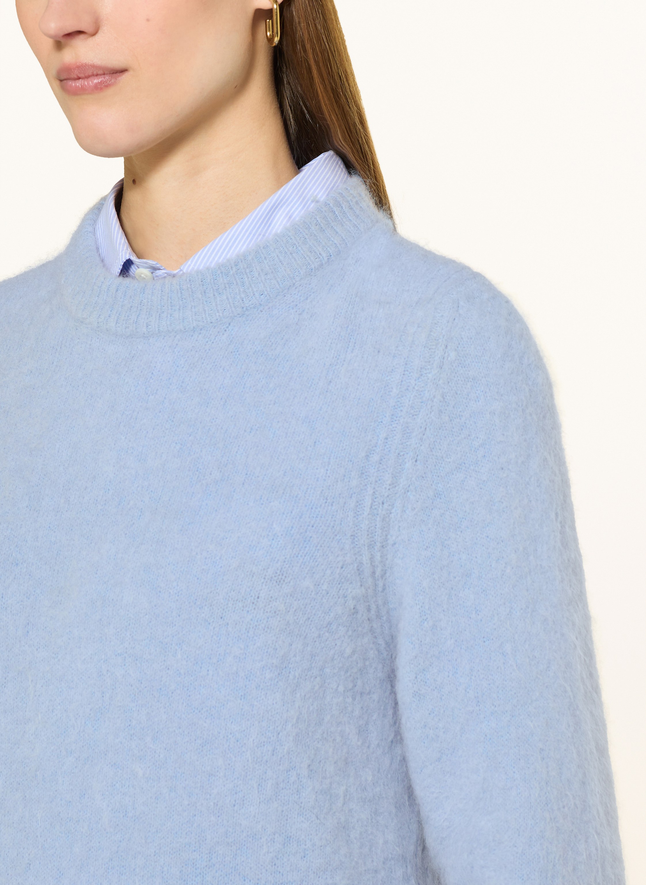 Thumbnail - Bakaree Pullover Corvara Mit Alpaka blau