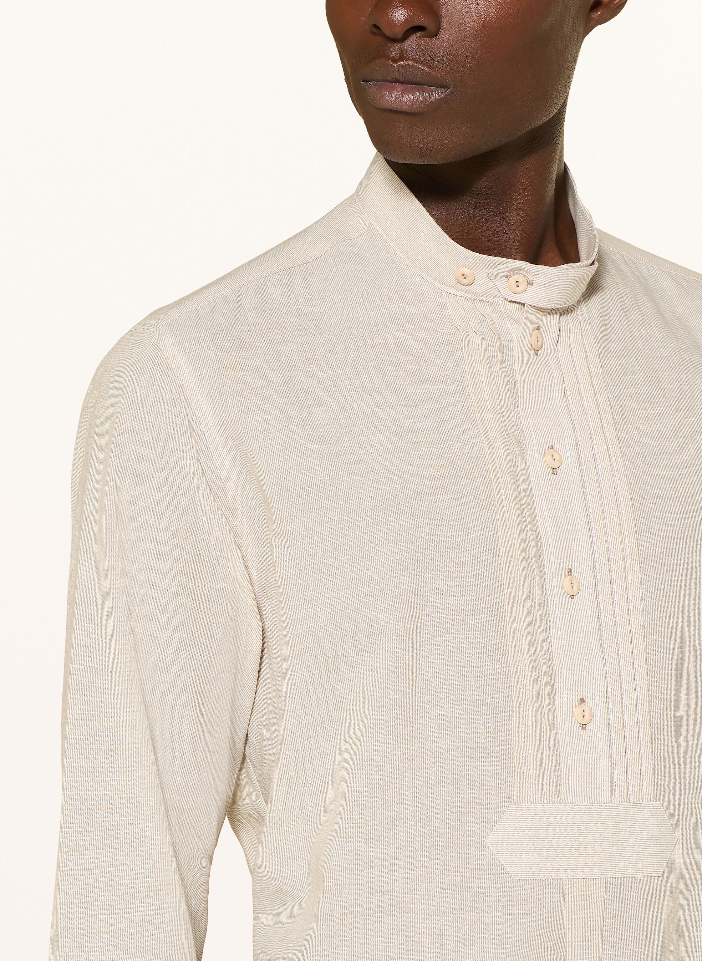 Thumbnail - Johann & Johanna Trachtenhemd Comfort Fit Mit Stehkragen beige