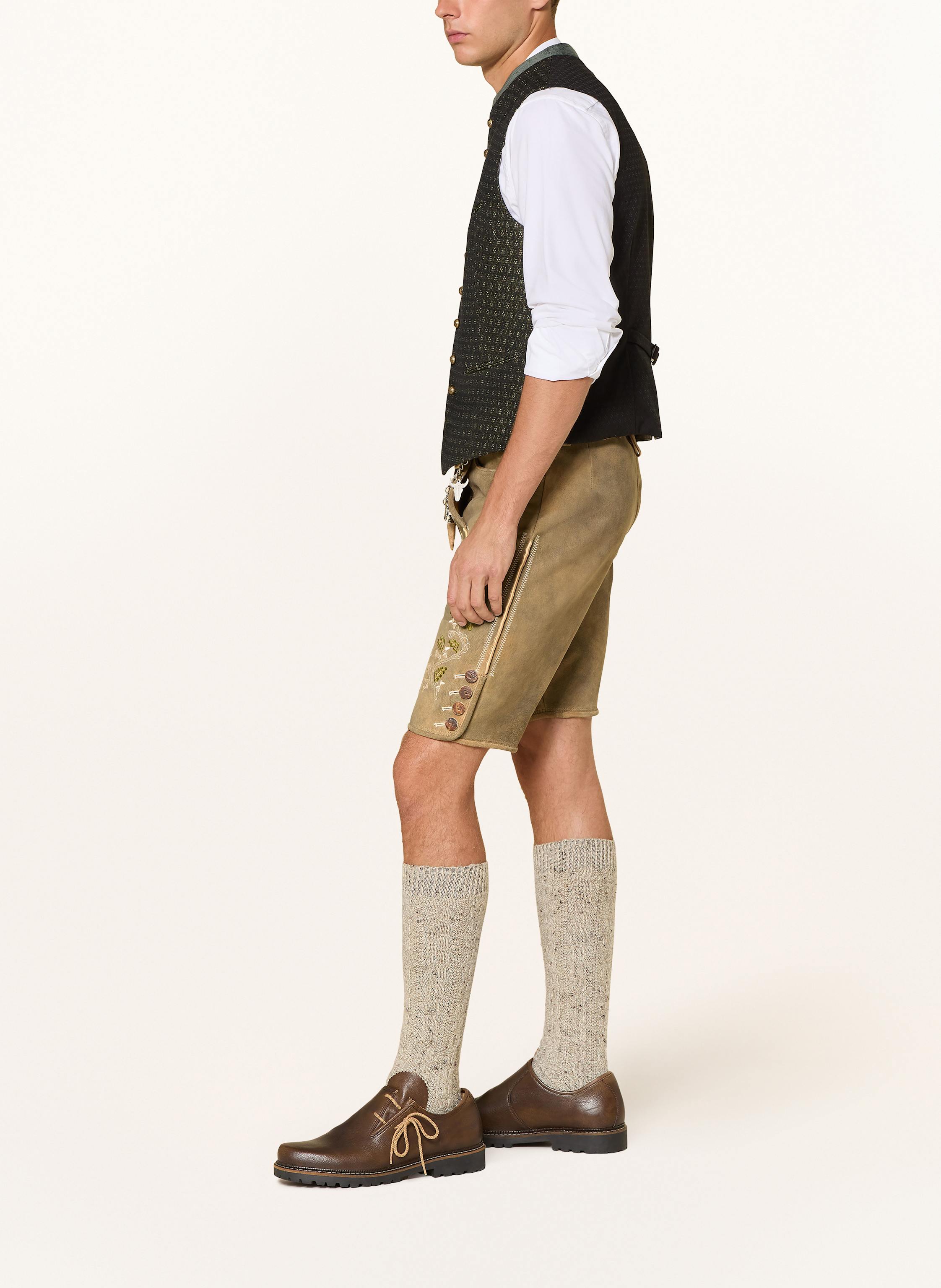 Thumbnail - Hirscher Trachten-Lederhose Freising beige