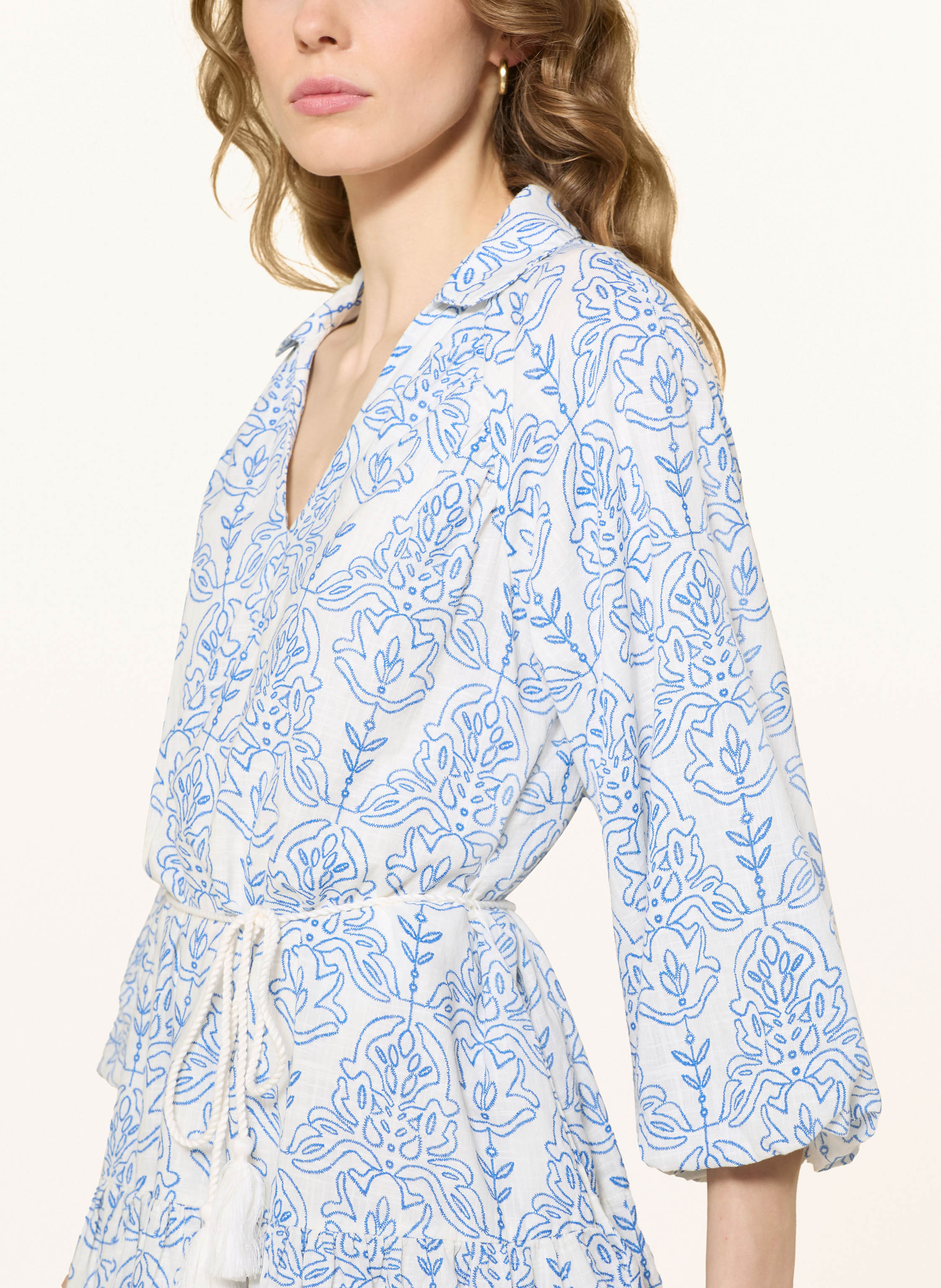 Thumbnail - Y.A.S. Kleid Mit 3/4-Arm blau