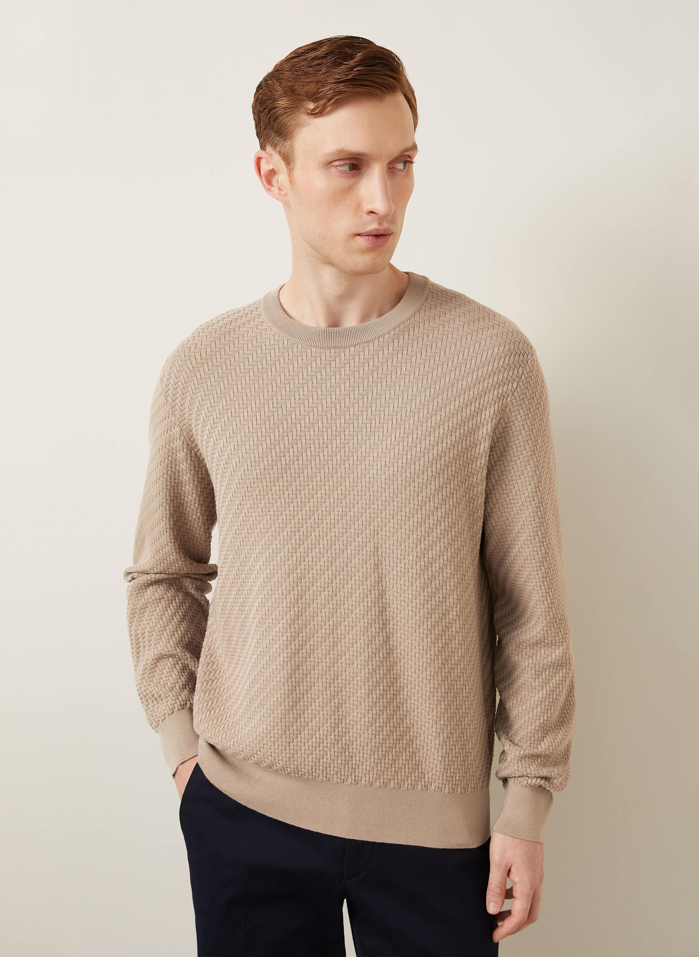Thumbnail - Brioni Pullover Mit Seide beige