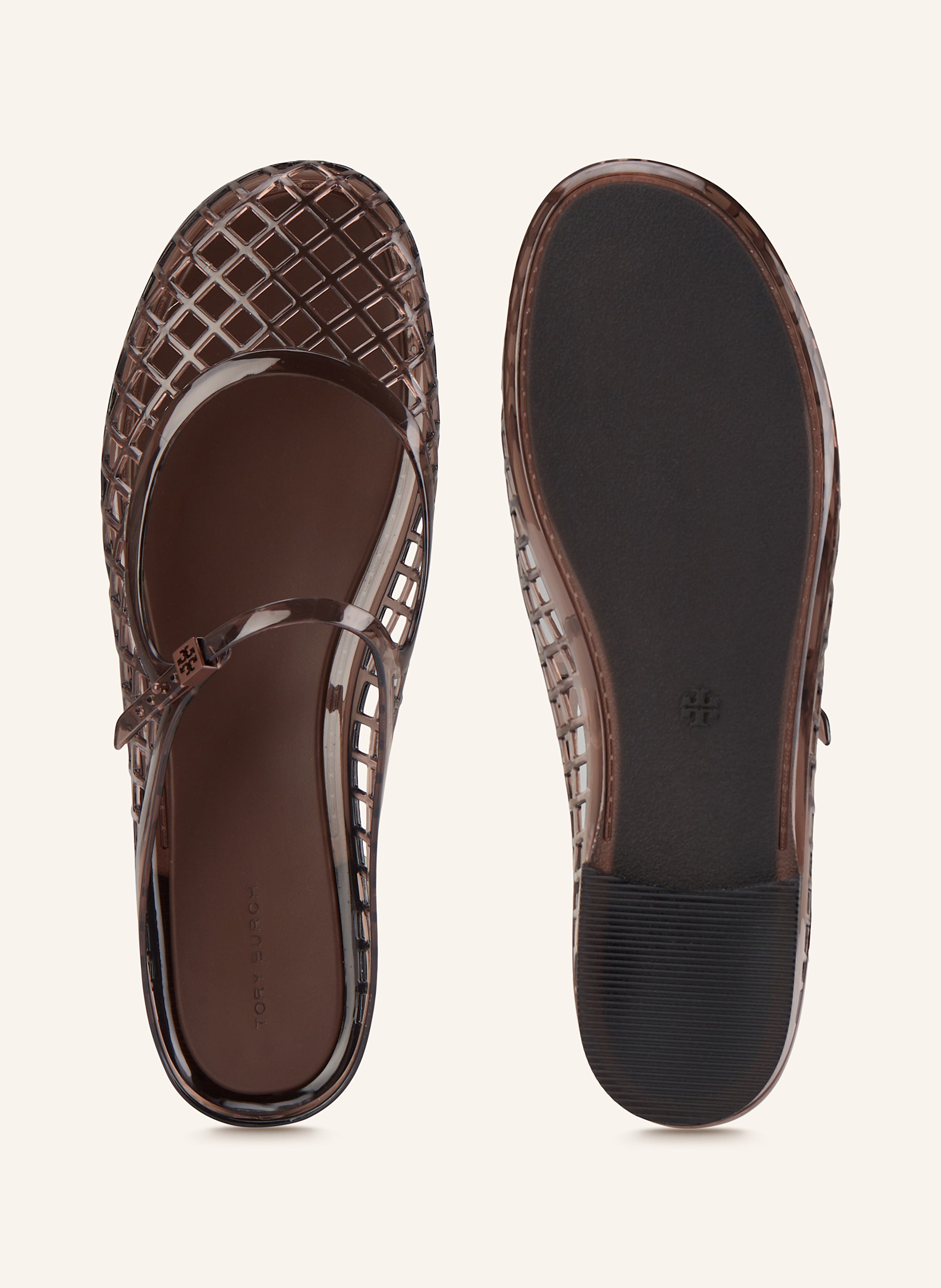 Thumbnail - Tory Burch Pantoletten Mellow braun