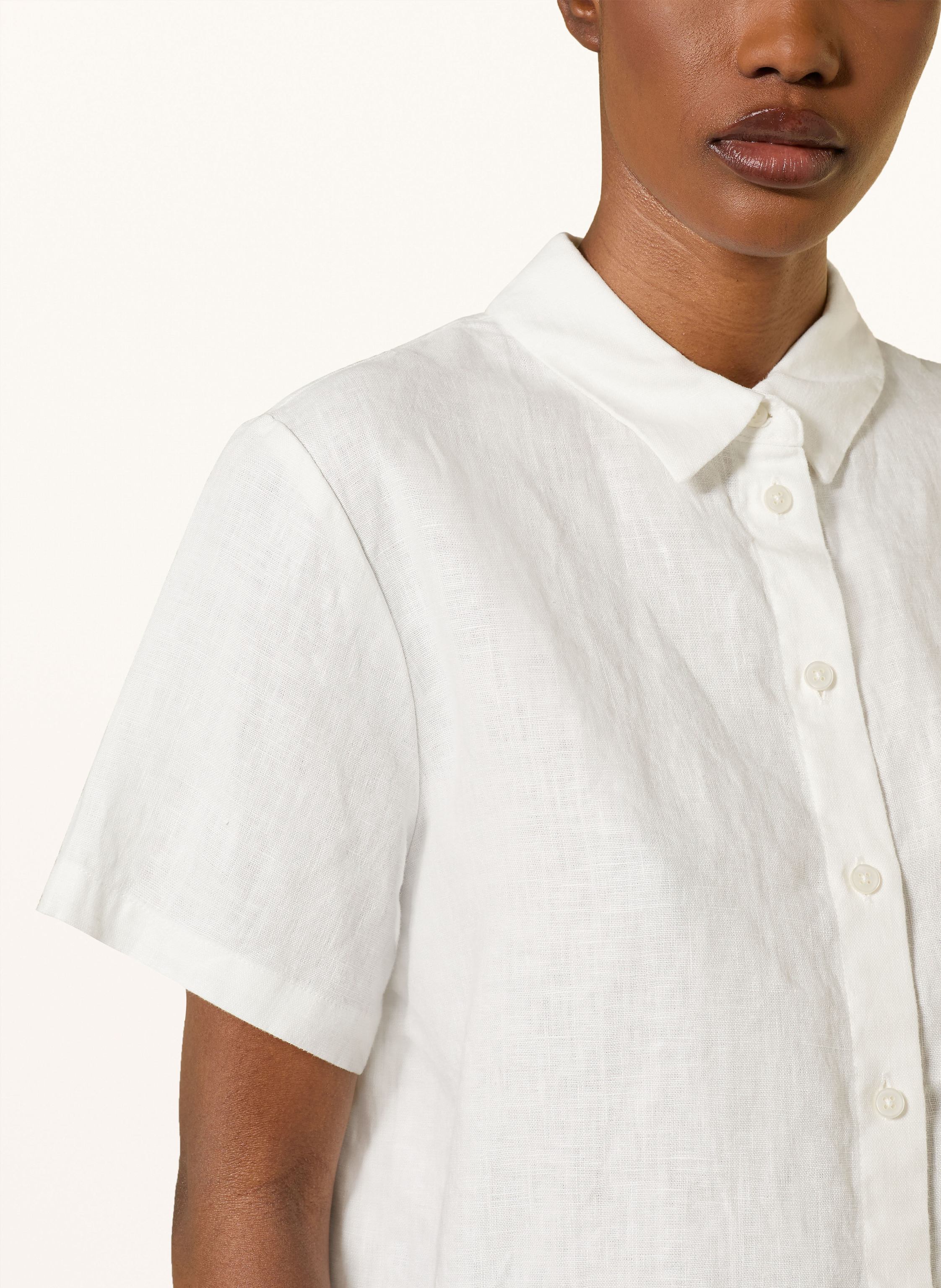 Thumbnail - Samsøe Samsøe Hemdbluse Mina Aus Leinen weiss