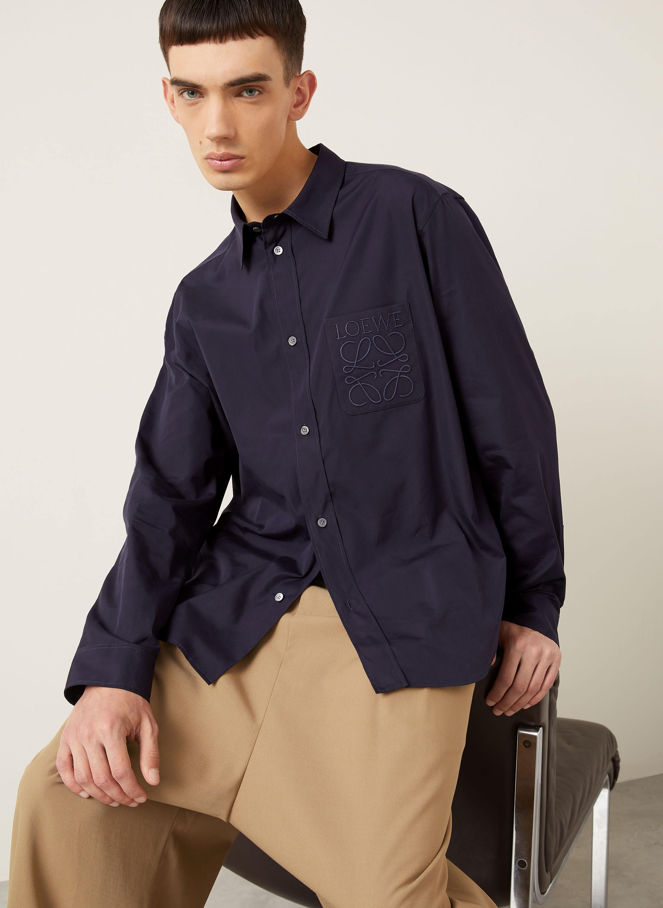 Thumbnail - Loewe Hemd Comfort Fit blau