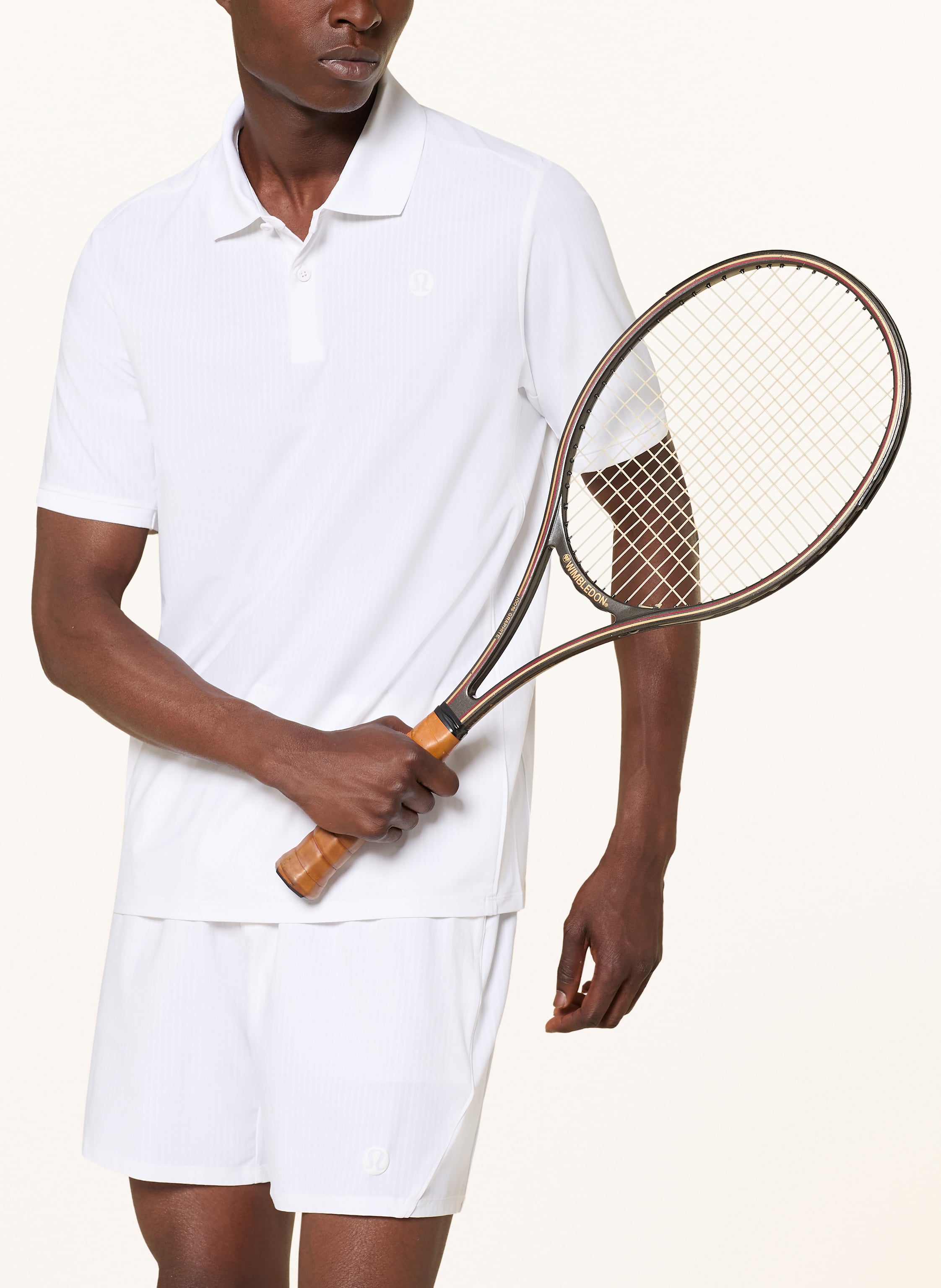 Thumbnail - Lululemon Funktions-Poloshirt weiss
