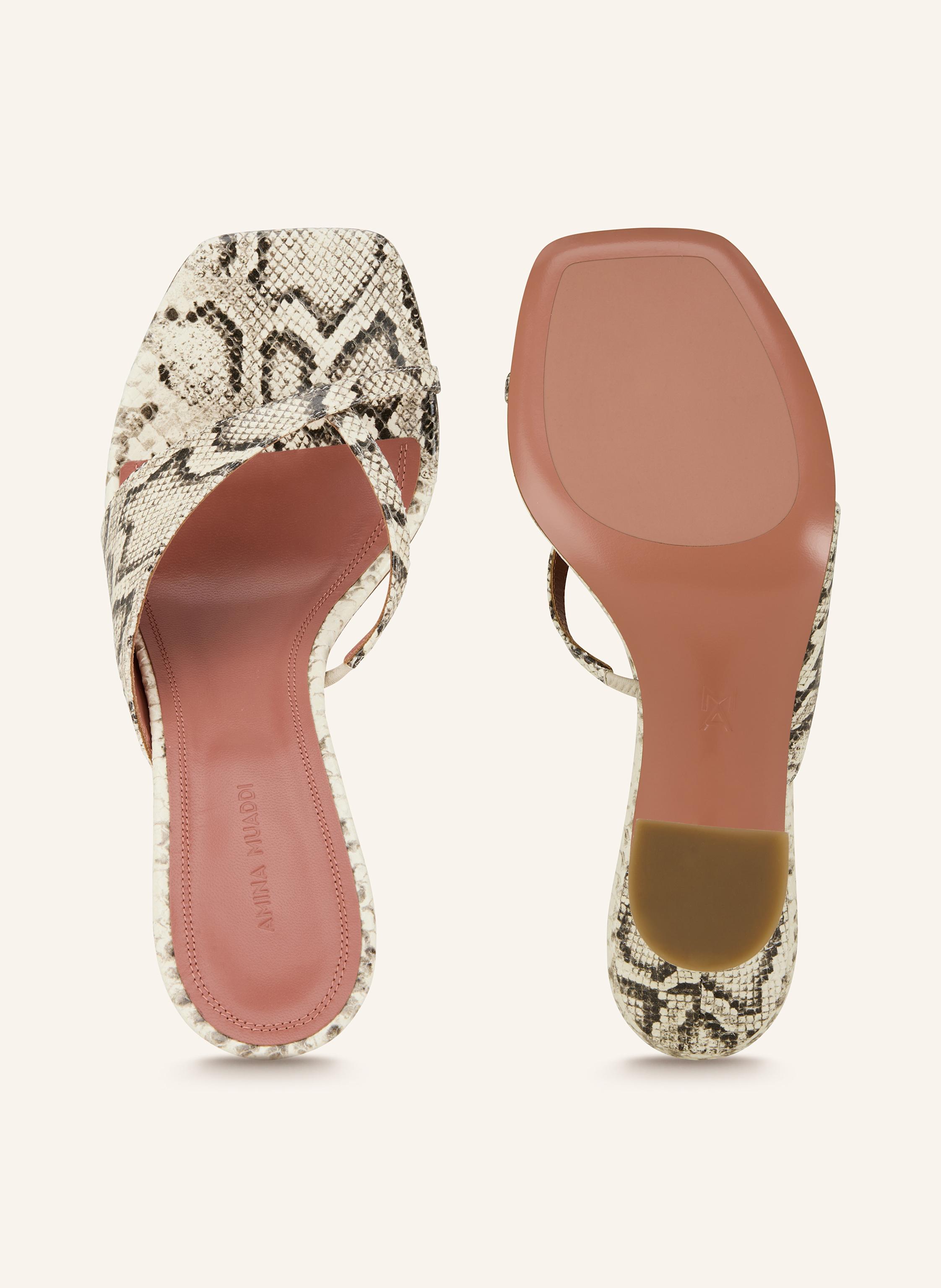 Thumbnail - Amina Muaddi Zehentrenner Shiona beige