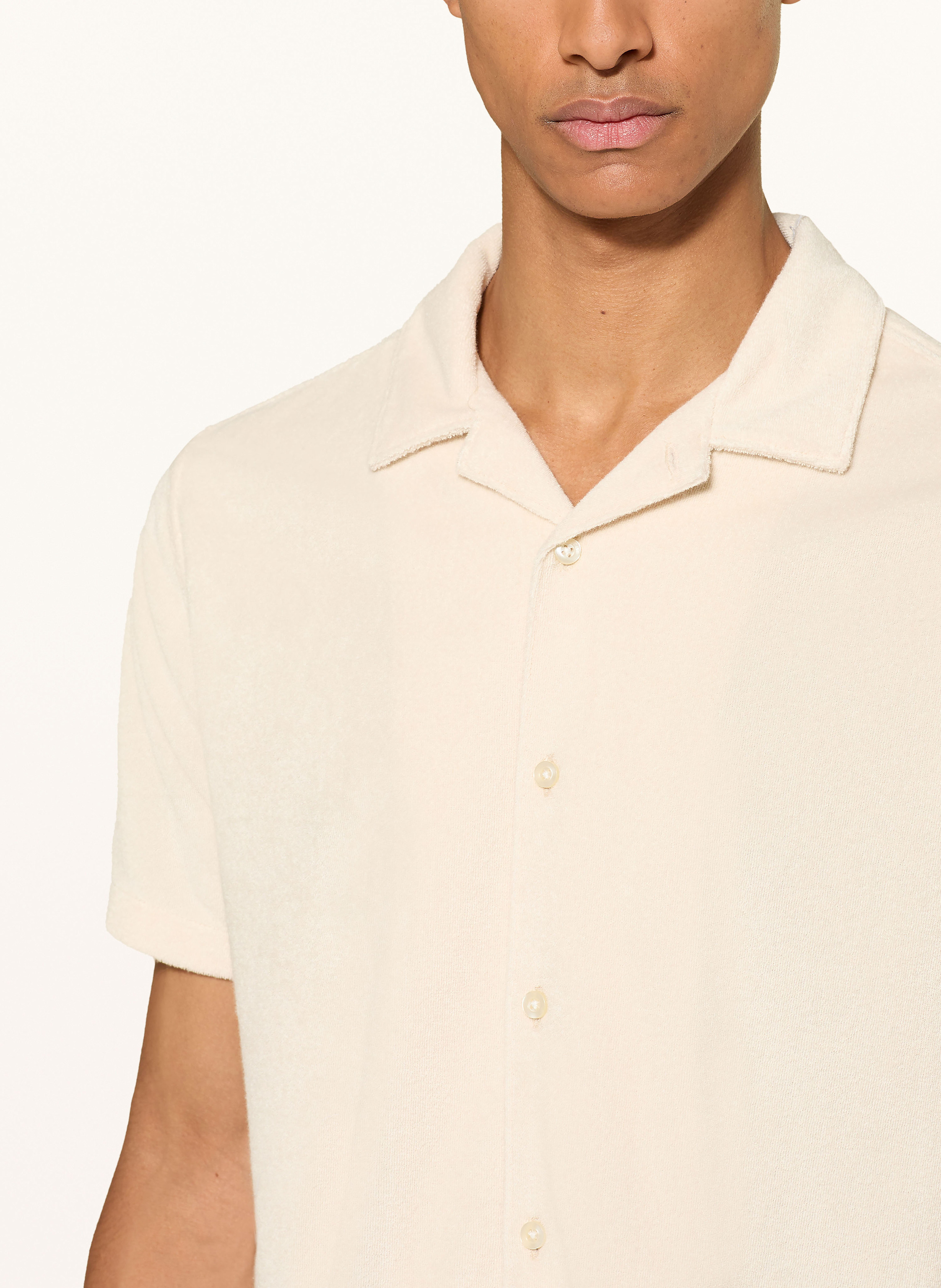 Thumbnail - Barbour Resorthemd Rothbury Regular Fit Aus Frottee weiss