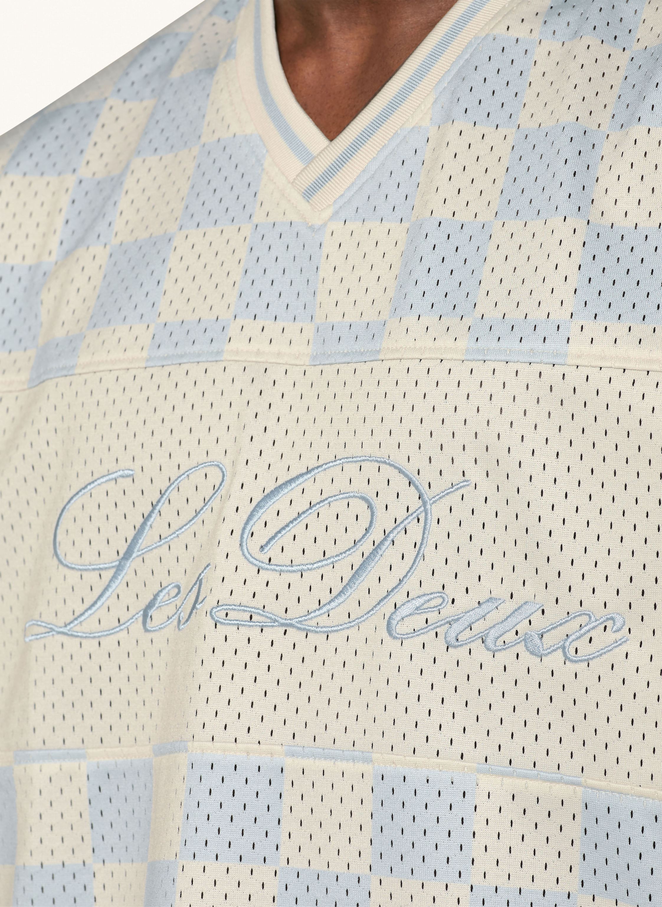 Thumbnail - Les Deux T-Shirt Bronson Aus Mesh blau