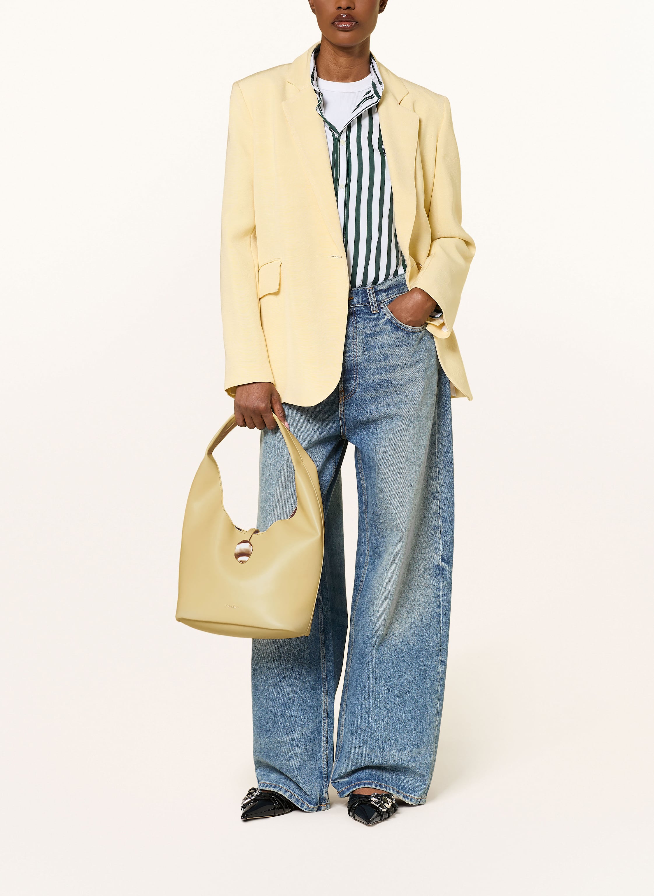 Thumbnail - Calvin Klein Hobo-Bag Small Mit Pouch gelb