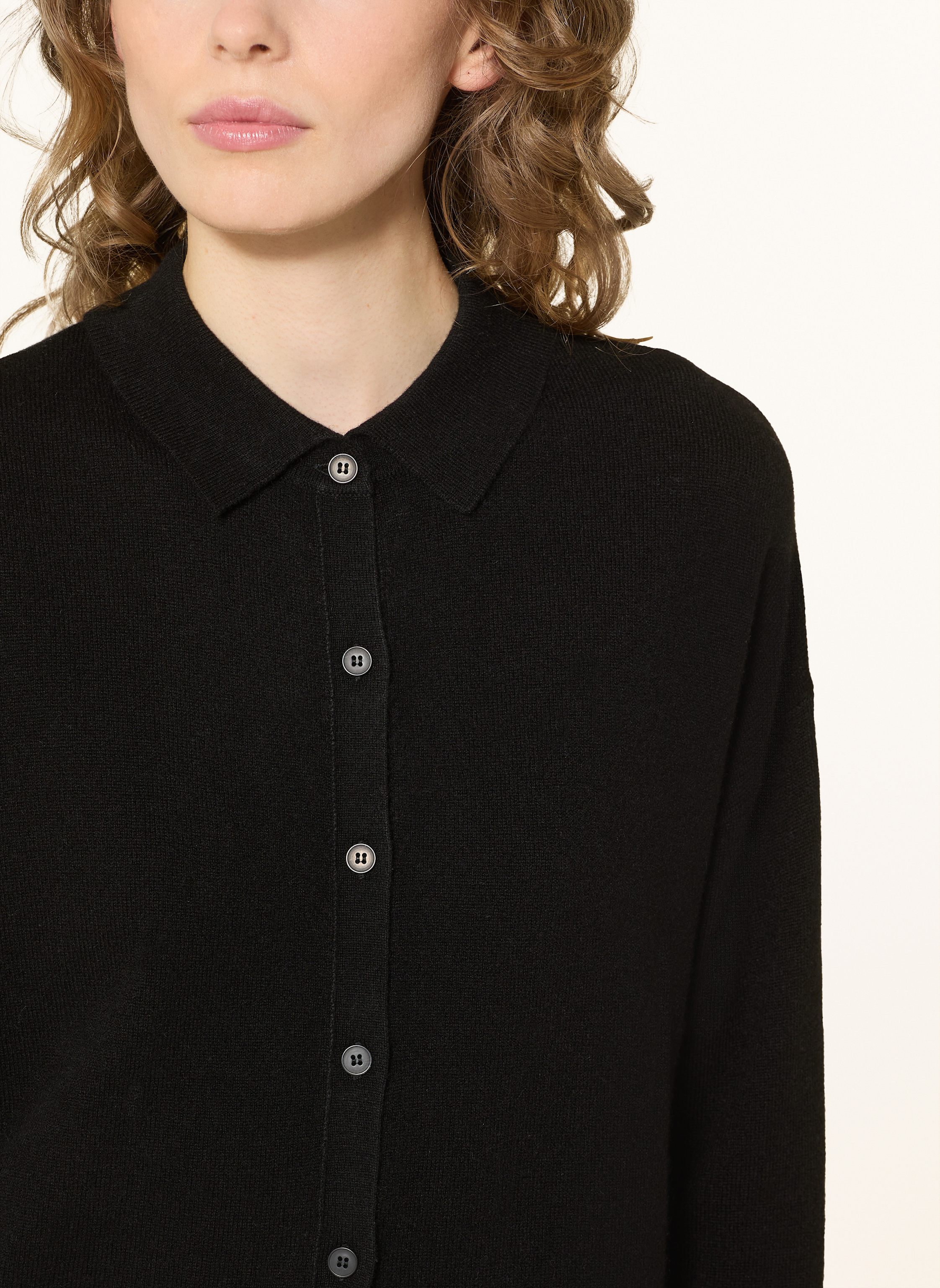 Thumbnail - Darling Harbour Strickbluse Mit Cashmere schwarz