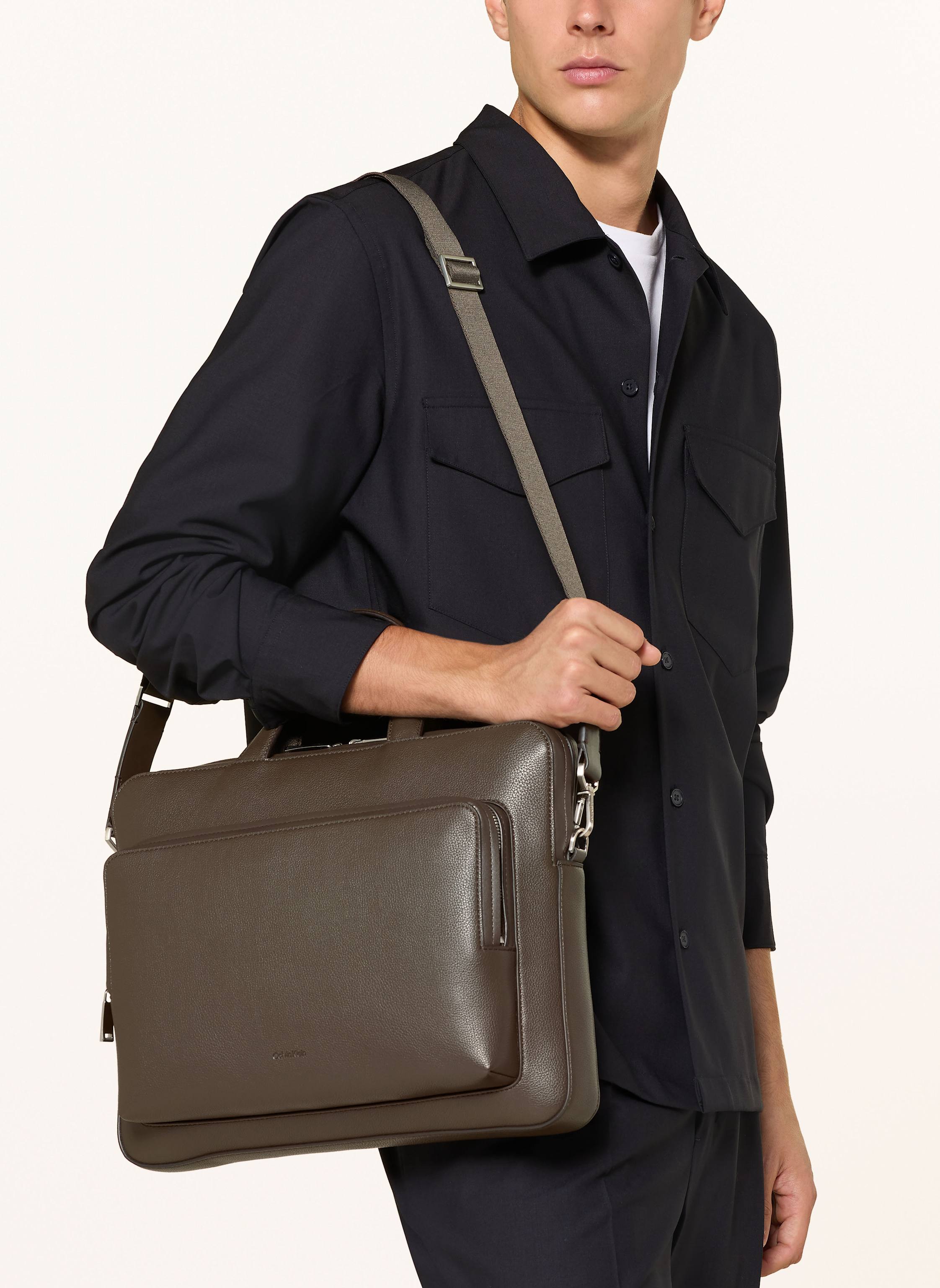 Thumbnail - Calvin Klein Laptop-Tasche braun