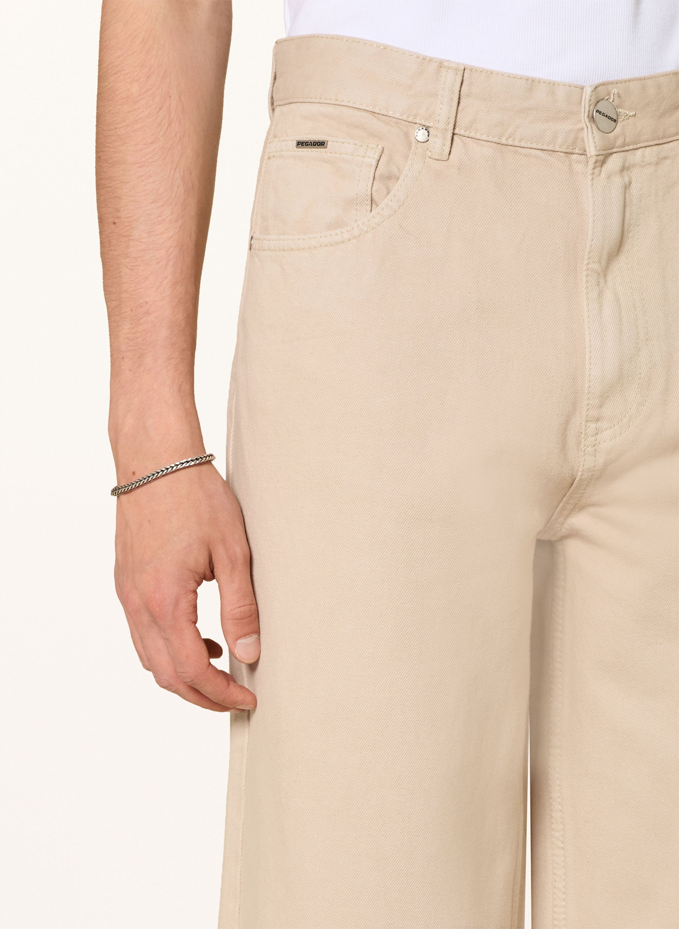 Thumbnail - Pegador Jeans Darel Wide Fit beige