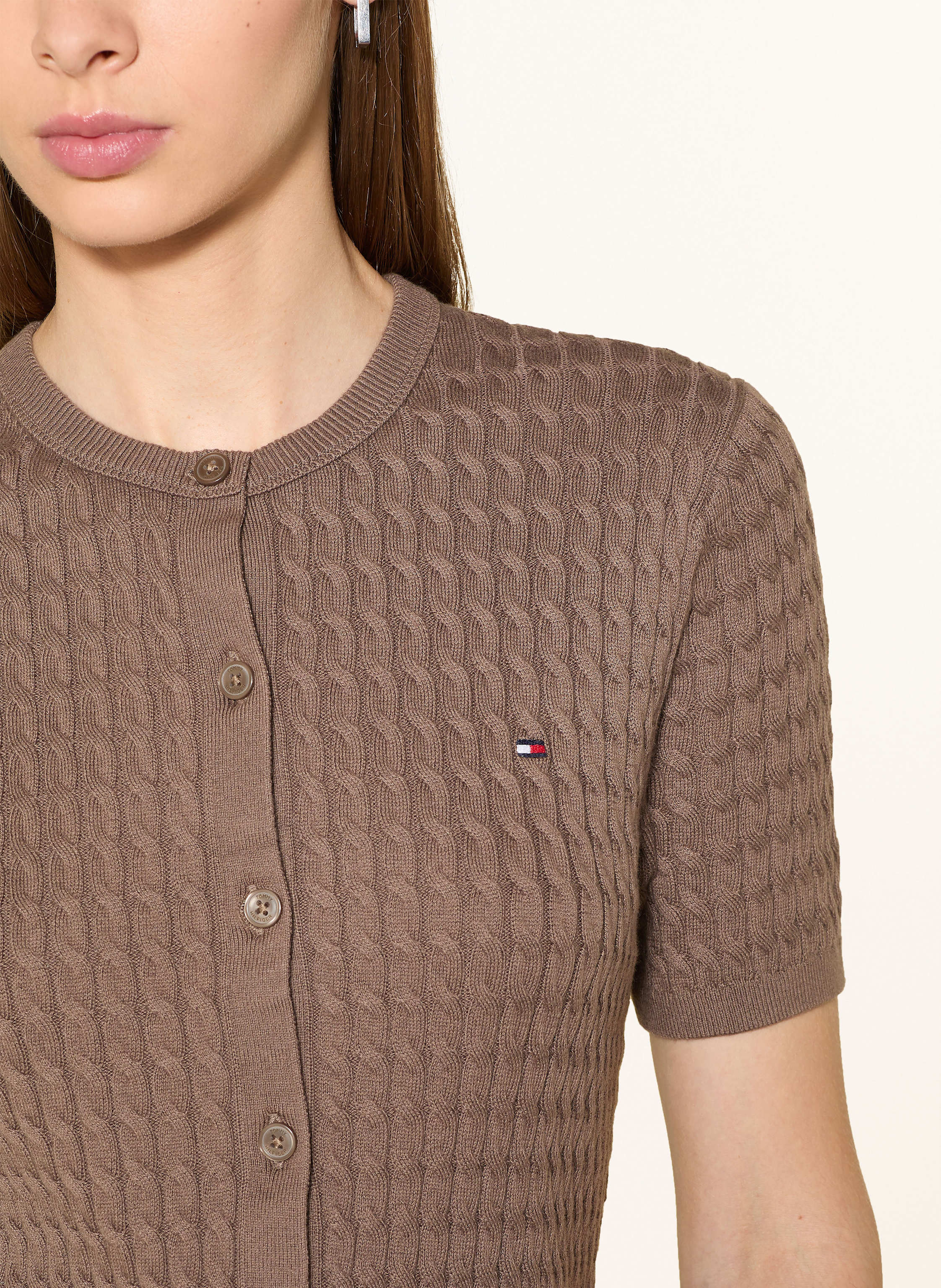 Thumbnail - Tommy Hilfiger Strickjacke braun